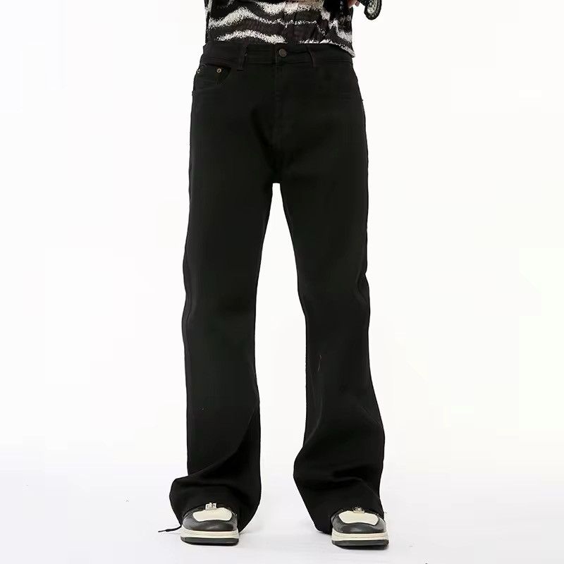 Jean × Vintage Casual straight black jeans pants Size US 34 / EU 50 - 2 Thumbnail