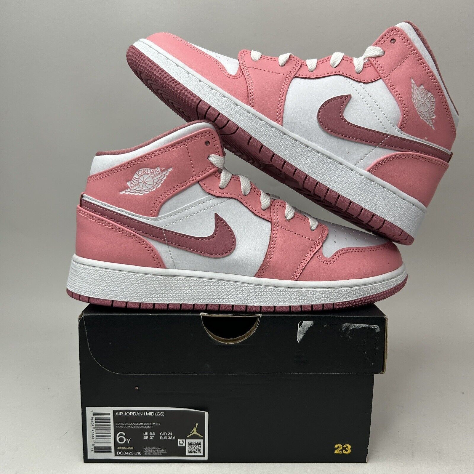 Nike Air Jordan Retro Mid GS “Valentines Day/Coral Pink”