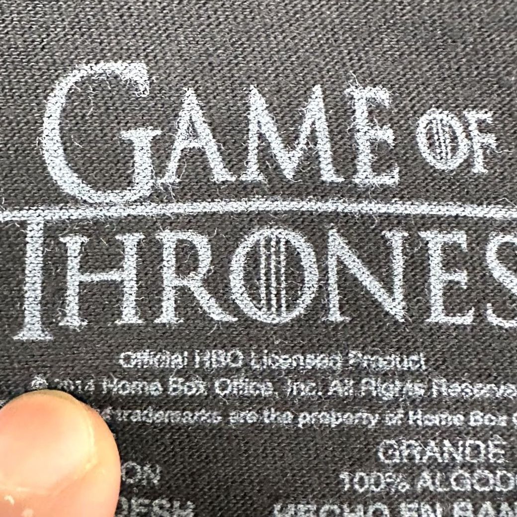 Vintage Game Of Thrones T-Shirt Adult Large Black House Targaryen Dragon Tees Mens NEW Size US L / EU 52-54 / 3 - 4 Thumbnail
