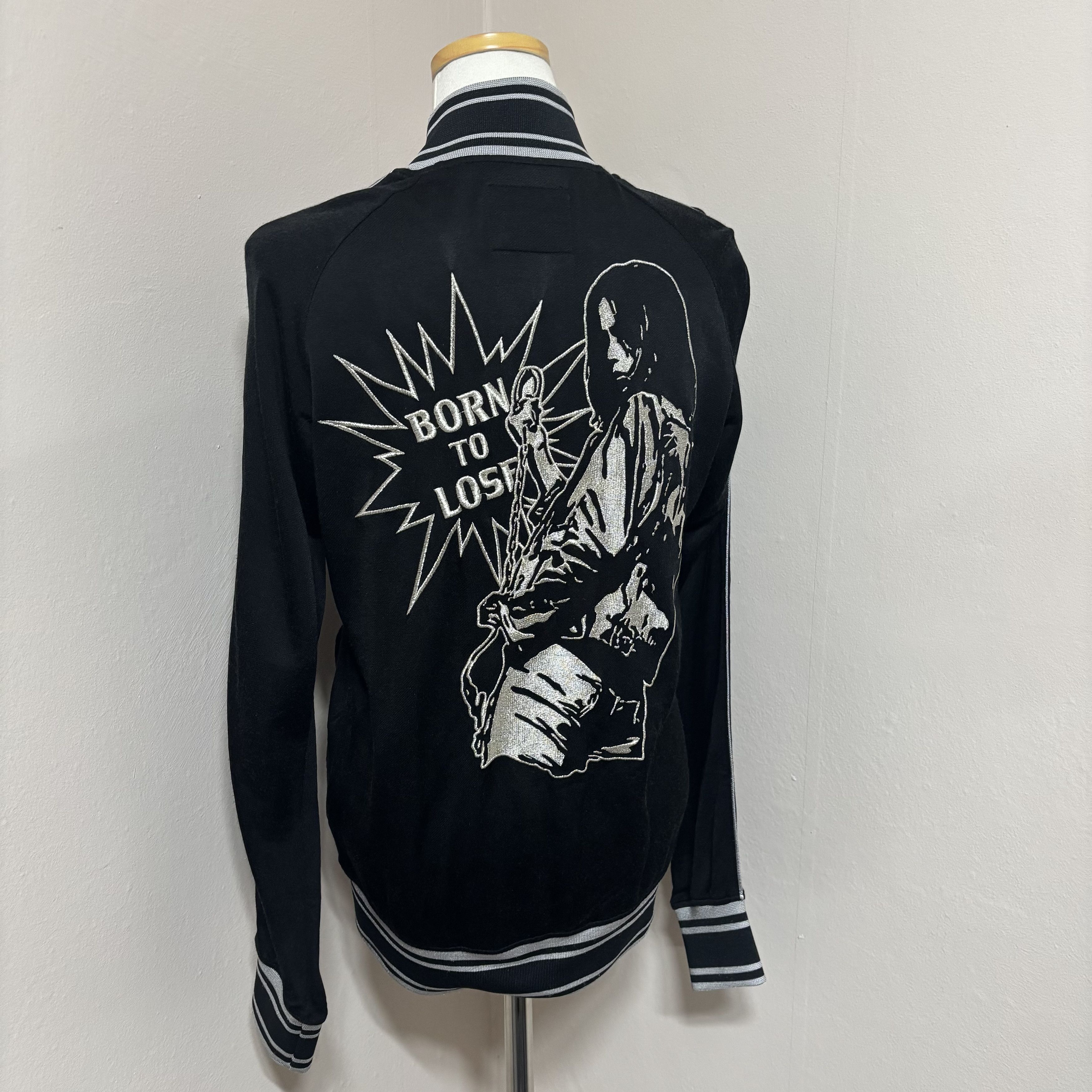 Hysteric Glamour HYSTERIC GLAMOUR “BORN TO LOSE” Embroidered Zip-Up Jersey Size ONE SIZE - 2 Thumbnail