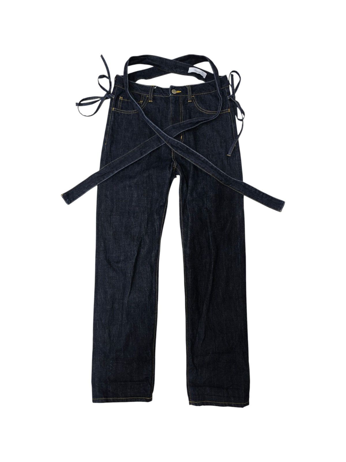 Facetasm Facetasm Belt Blue Denim Pants Size US 30 / EU 46 - 2 Thumbnail