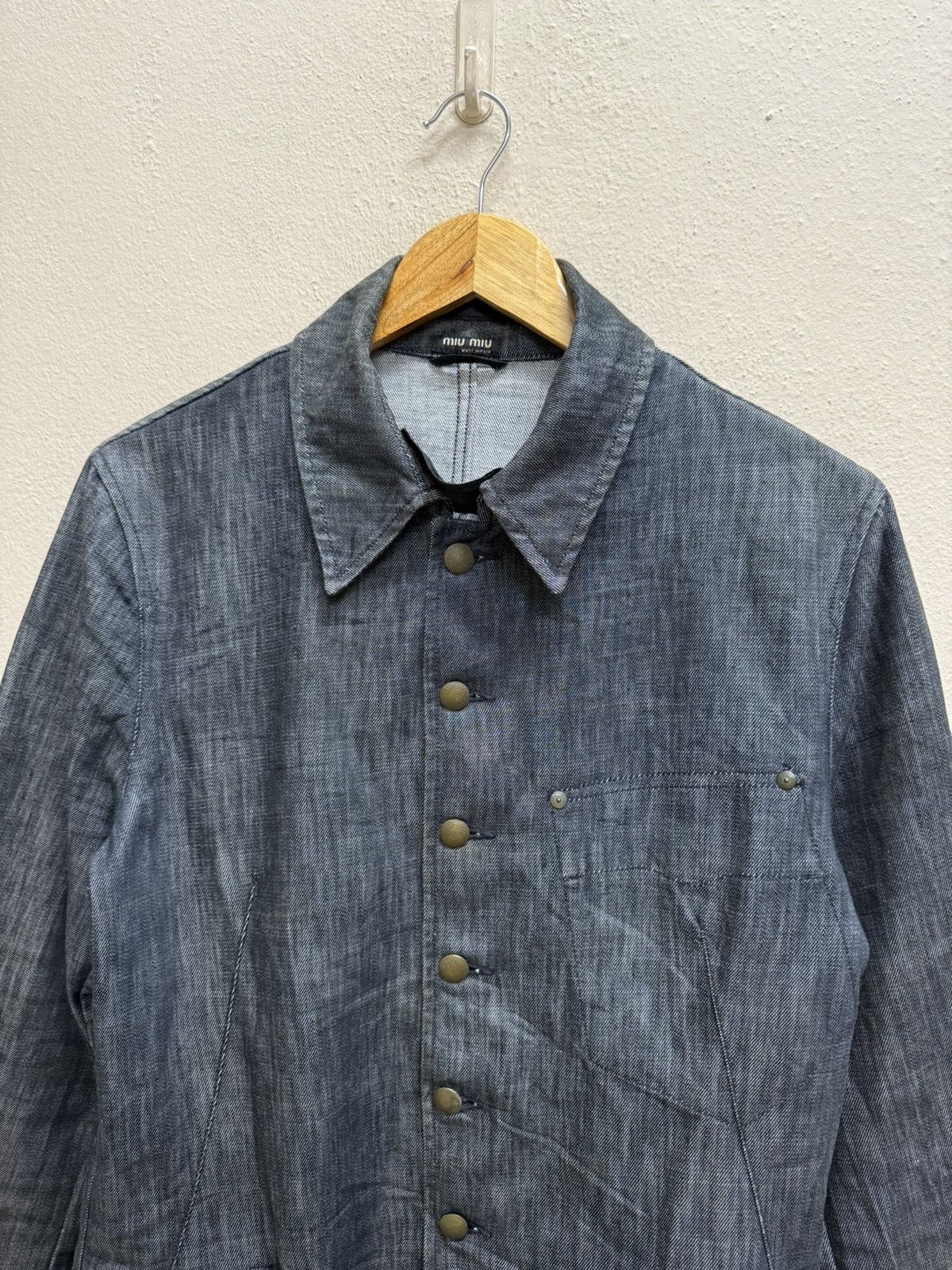 Miu Miu Vintage 00s Miumiu Denim Jacket Size US S / EU 44-46 / 1 - 22 Thumbnail