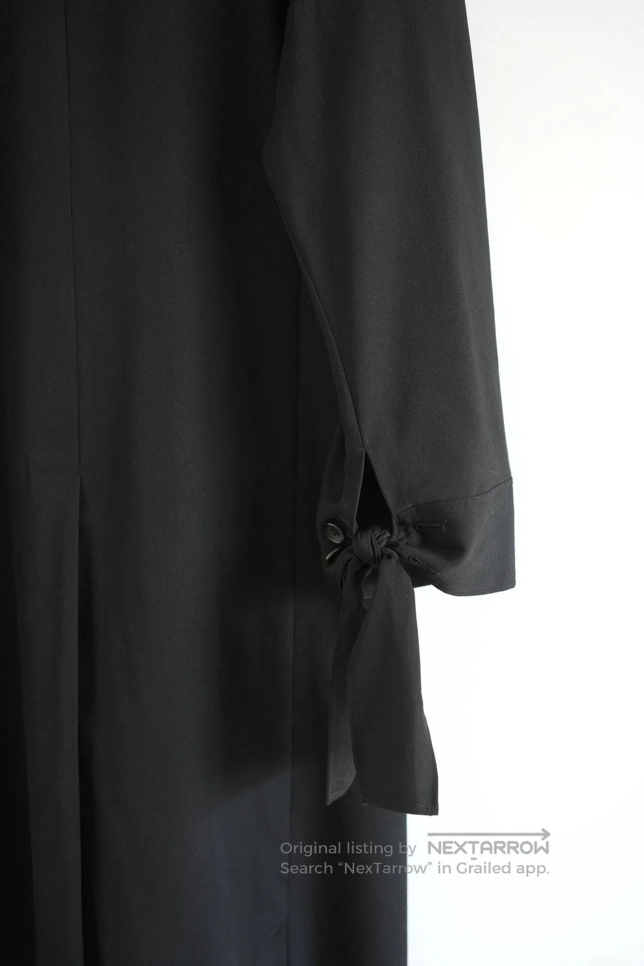 Yohji Yamamoto Yohji Yamamoto 24SS Strapped Sleeve Wool Coat. Size US M / EU 48-50 / 2 - 4 Thumbnail