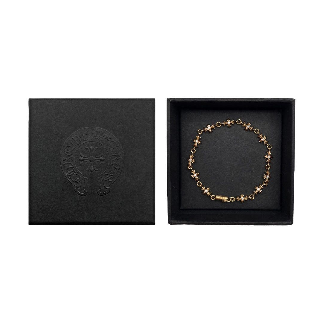 Chrome Hearts Chrome Hearts 22K Gold Diamonds Tiny E Cross Bracelet Size ONE SIZE - 4 Thumbnail