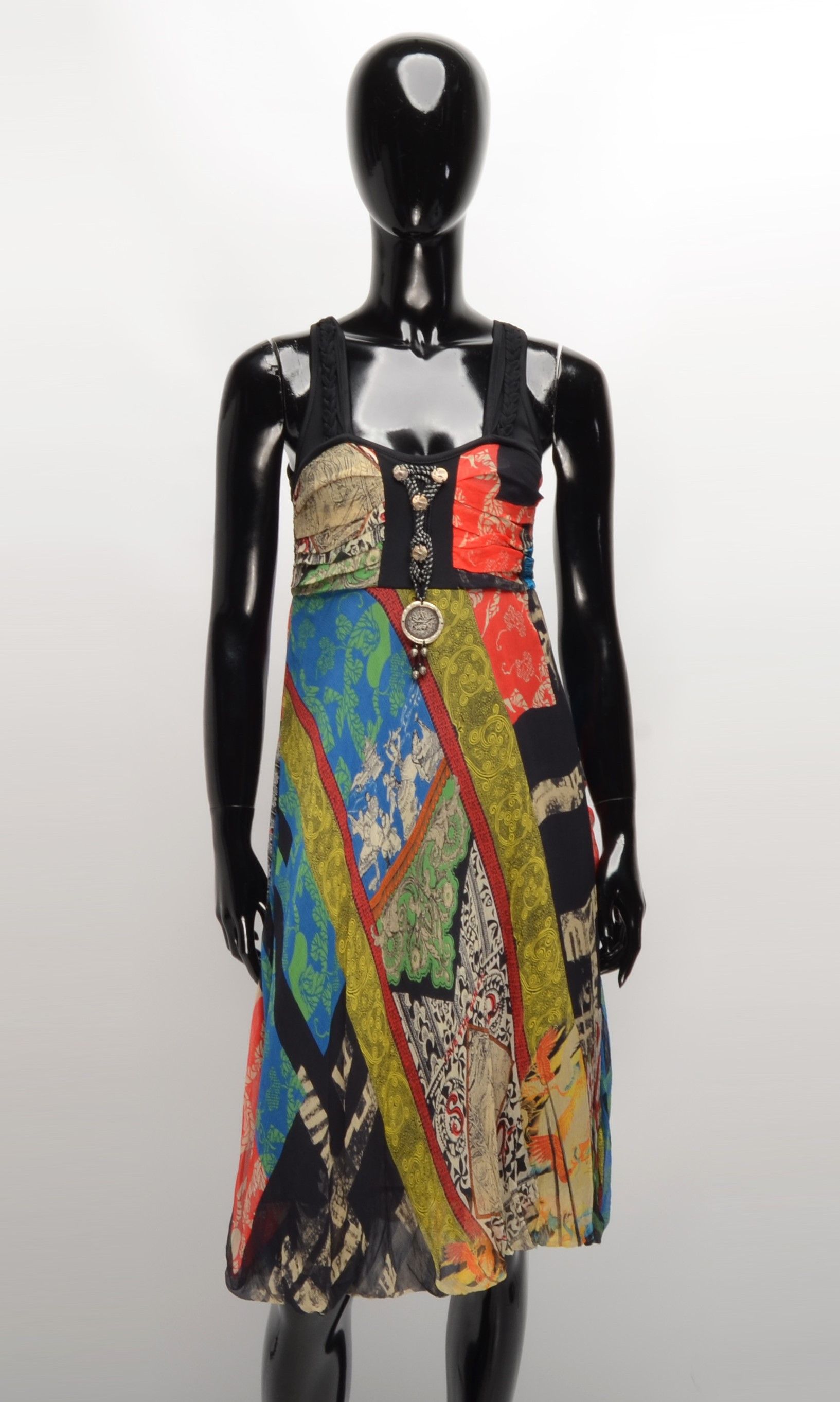 Other Save The Queen Y2K Mesh Printed Midi Dress Size M / US 6-8 / IT 42-44 - 1 Thumbnail