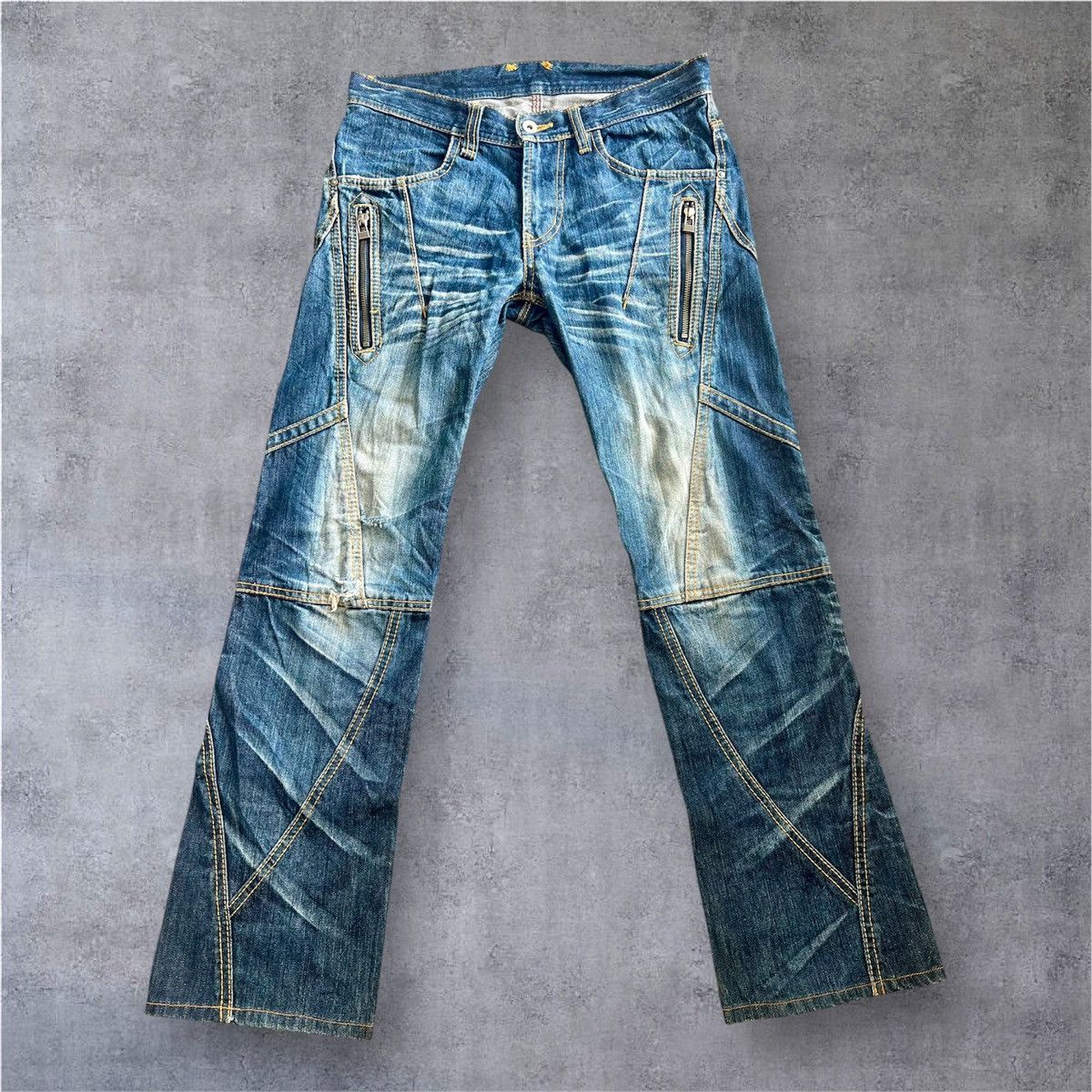 HIDEAWAYS Vintage Nicole Club For Men Indigo Punk Style Jeans Size US 32 / EU 48 - 1 Thumbnail