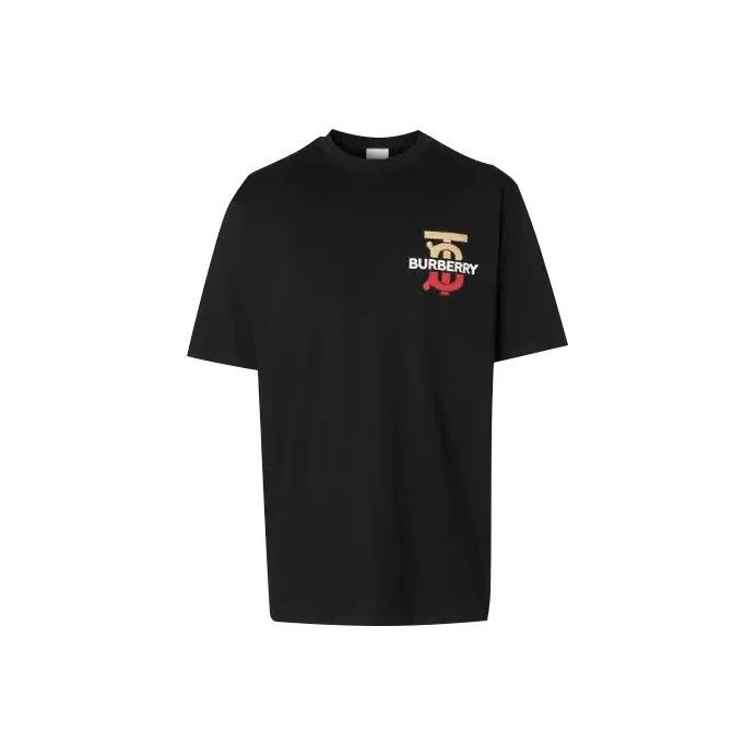 Burberry Burberry Color Block Logo Short Sleeve T-Shirt 0079 Size M / US 6-8 / IT 42-44 - 1 Thumbnail