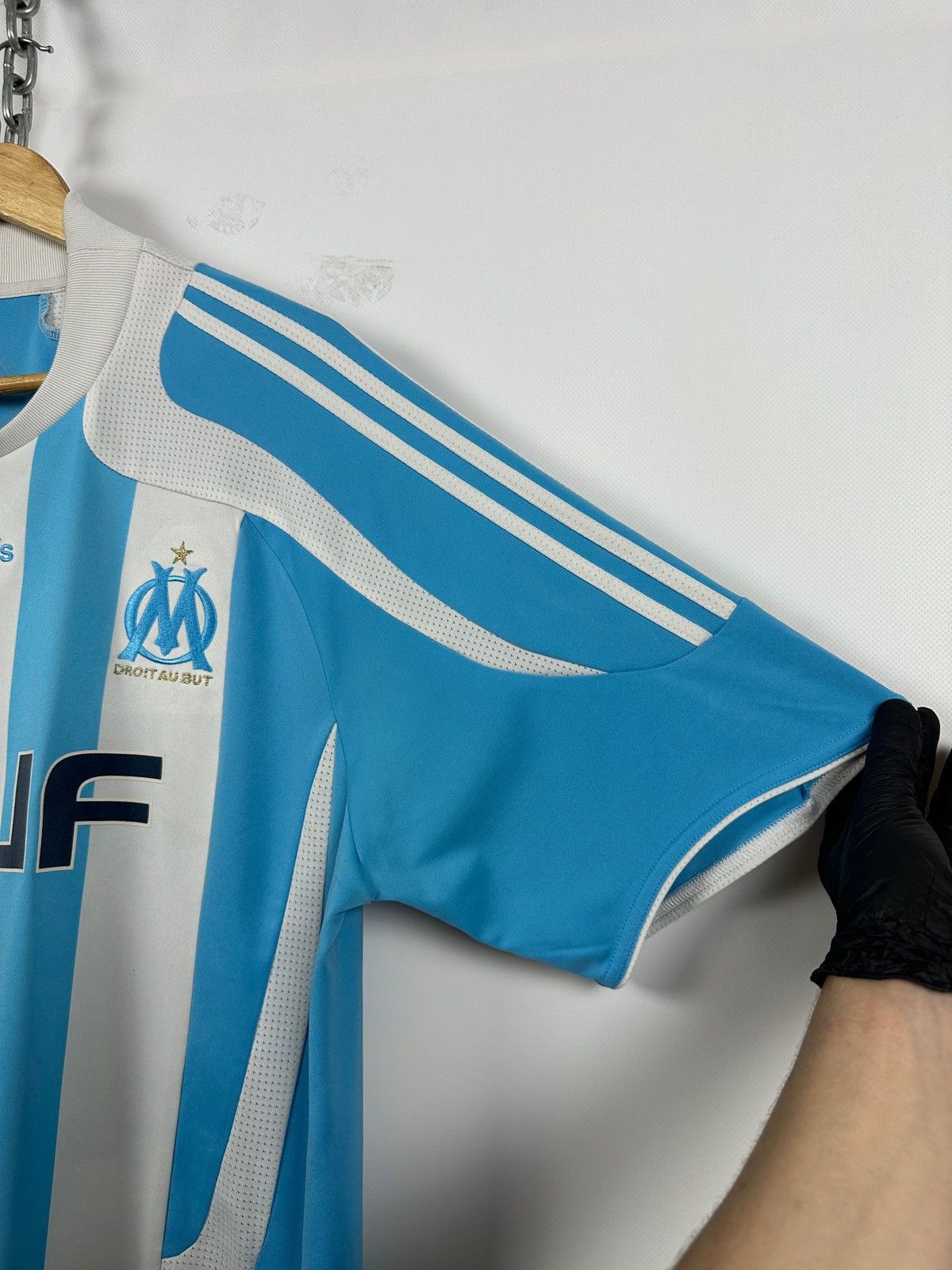 Adidas 2007/08 Adidas Olimpique Marseille Vintage Soccer Jersey Size US XL / EU 56 / 4 - 10 Thumbnail