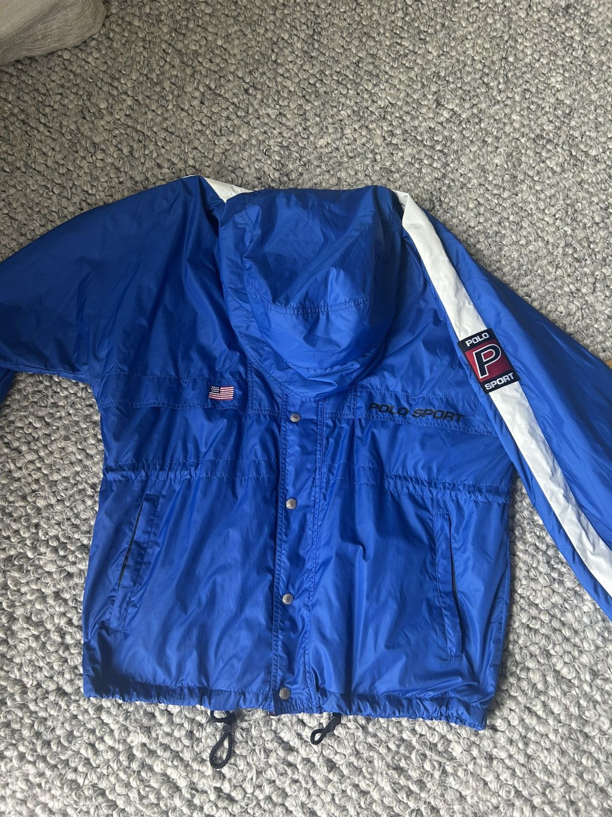 Polo Ralph Lauren Vintage Polo Sport Ralph Lauren Blue Windbreaker Size US M / EU 48-50 / 2 - 3 Thumbnail