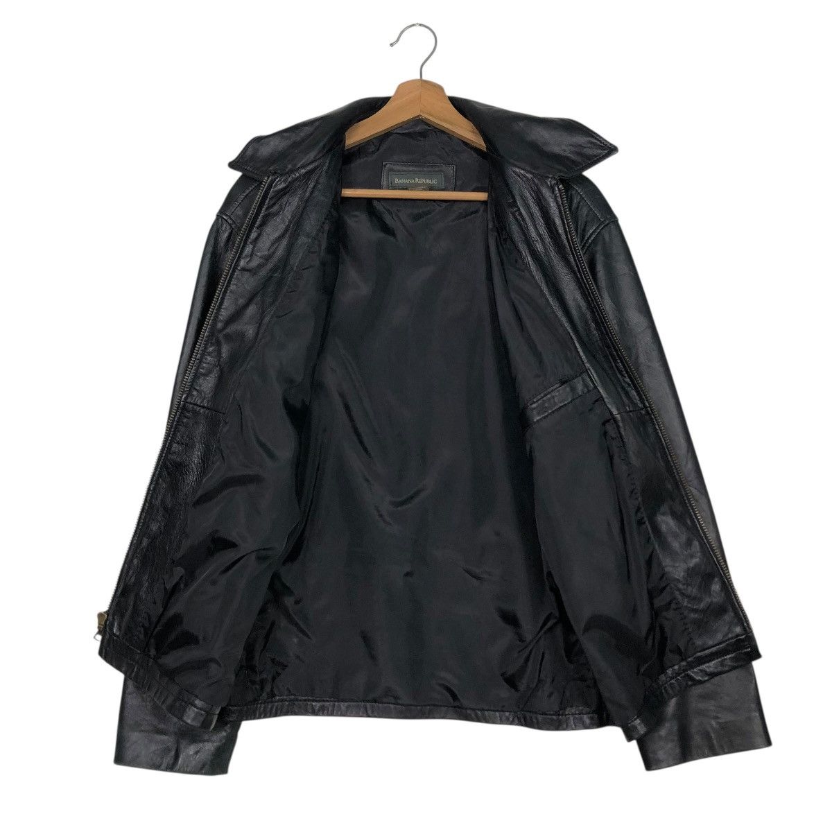 🔥VINTAGE SOFT LEATHER JACKET BANANA REPUBLIC ISSEY MIYAKE
