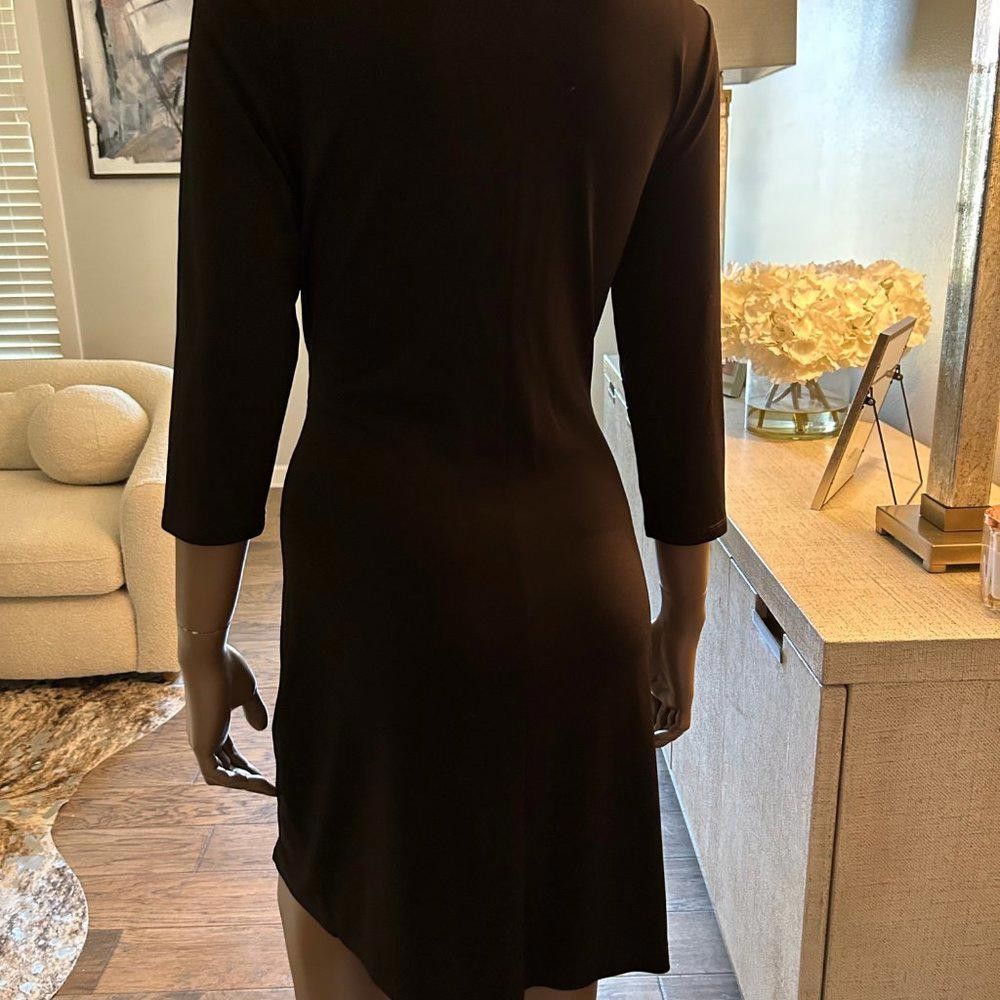 Express Express Black Dress with Exposed Side Zipper/Slit Size M / US 6-8 / IT 42-44 - 7 Thumbnail
