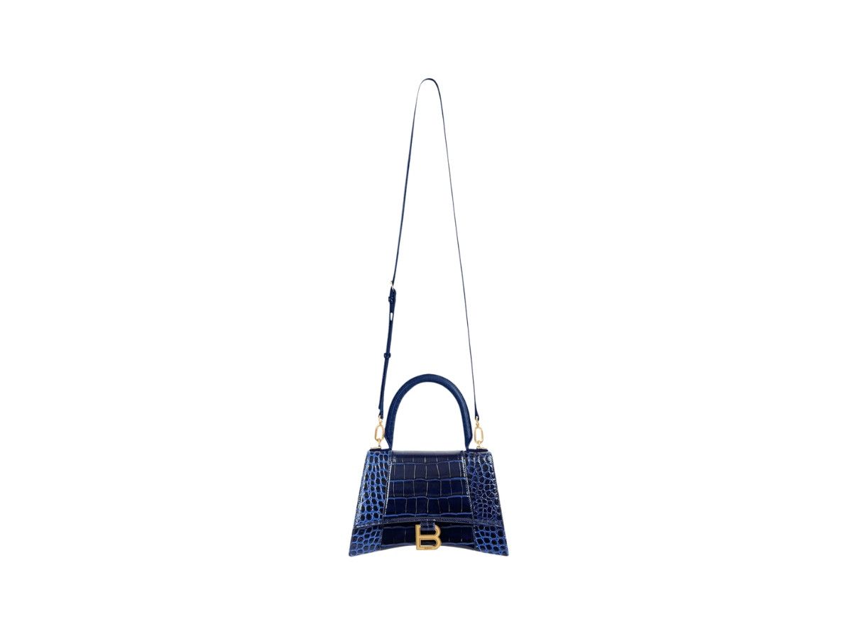 Balenciaga o1tr1nto0725 Size: OS / Hourglass Small Handbag Crocodile Size ONE SIZE - 3 Thumbnail