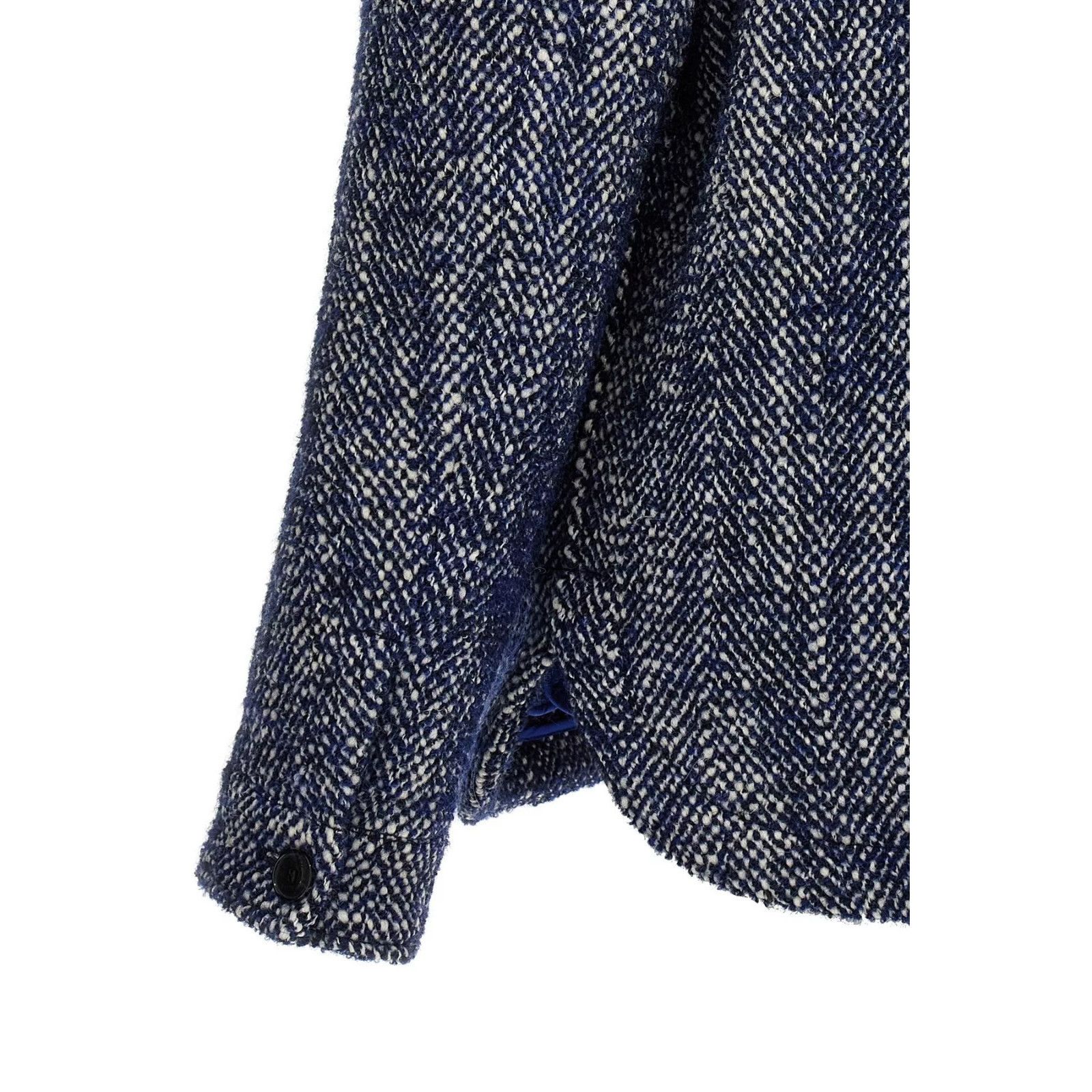 Etro ETRO Chevron Blue Wool Jacket New & Authentic (Men's size:L; Size US L / EU 52-54 / 3 - 4 Thumbnail