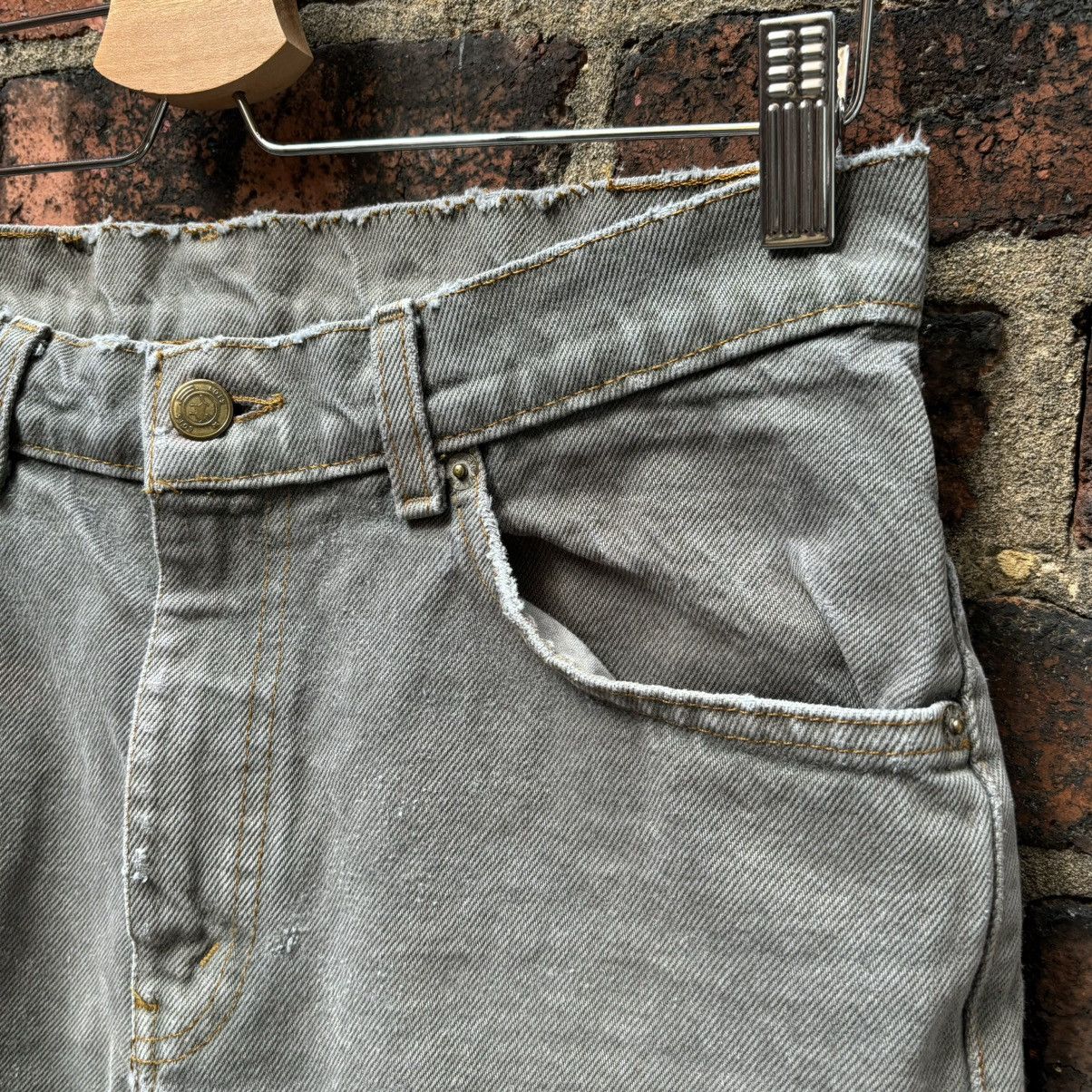 Jean × Vintage Vintage 1990s Faded Green Denim Jeans Size US 30 / EU 46 - 2 Thumbnail