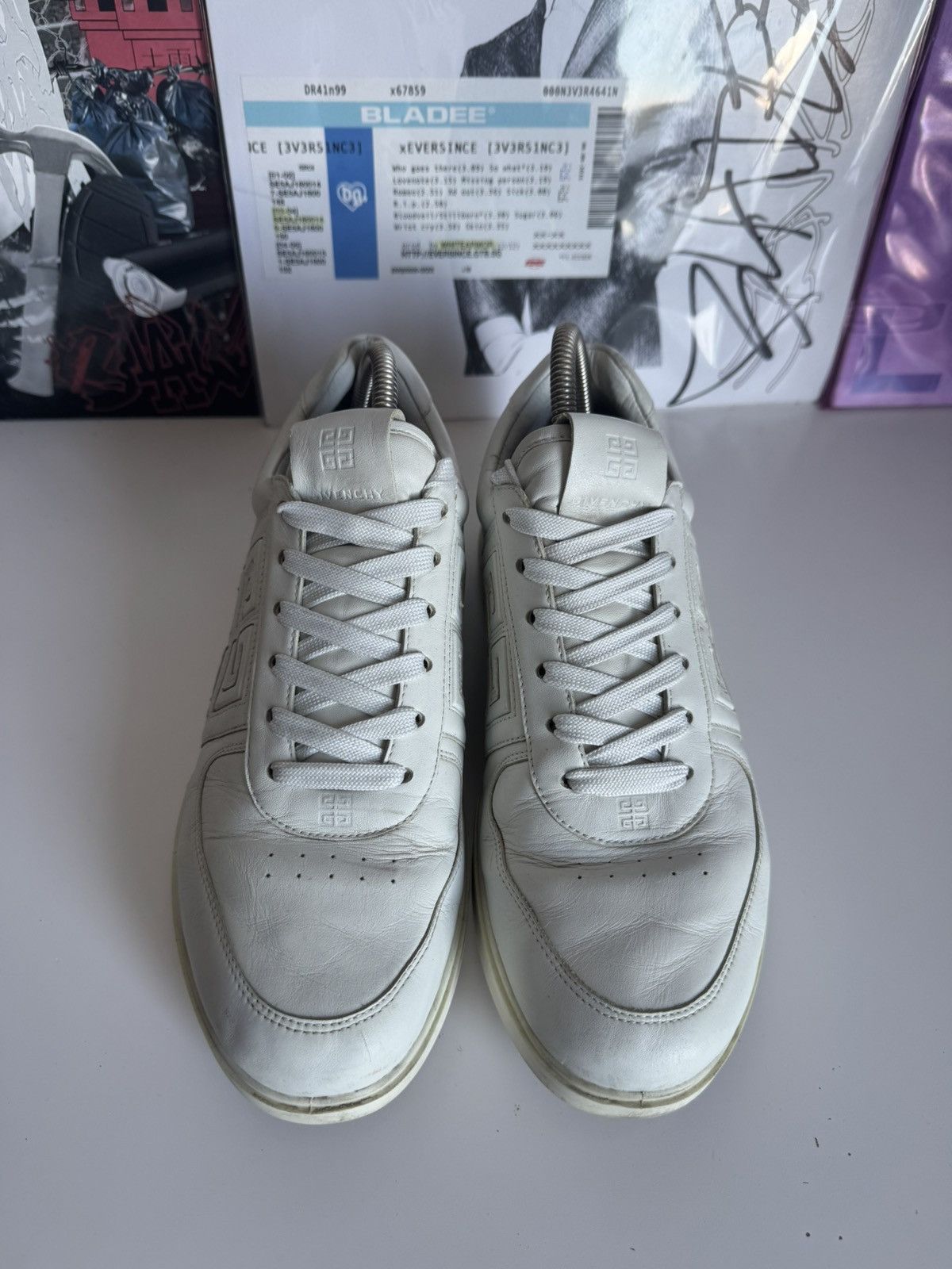 Givenchy Givenchy White 4G Logo Low Sneakers Luxury Designer Size US 9 / EU 42 - 4 Thumbnail