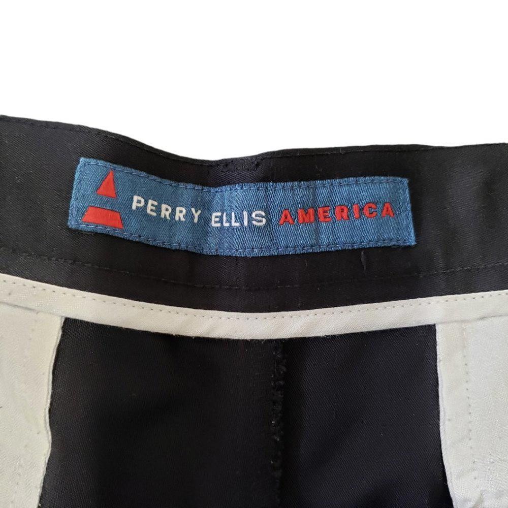 Perry Ellis CT249 MEN'S BLACK PERRY ELLIS BERMUDA SHORTS 38 Size US 38 / EU 54 - 2 Thumbnail