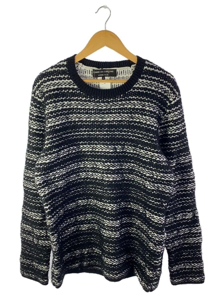 トップス 90s COMMEdesGARCONS WOOL SWEATER KNIT Pre-owned] COMME des GARCONS HOMME Back Logo Print V-Neck