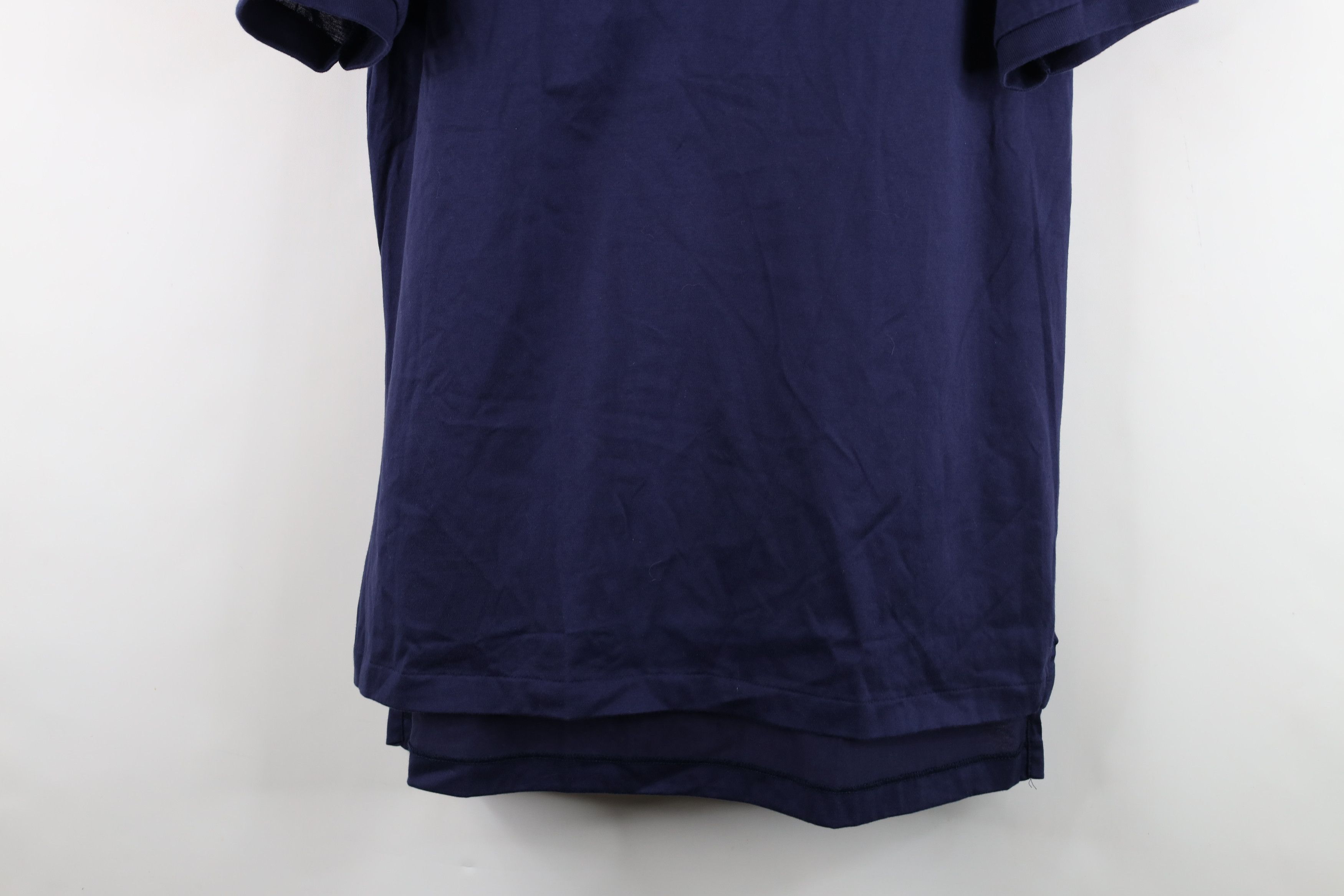 Vintage Vintage 70s Streetwear Collared Golf Polo Shirt Blue USA Size US L / EU 52-54 / 3 - 3 Thumbnail