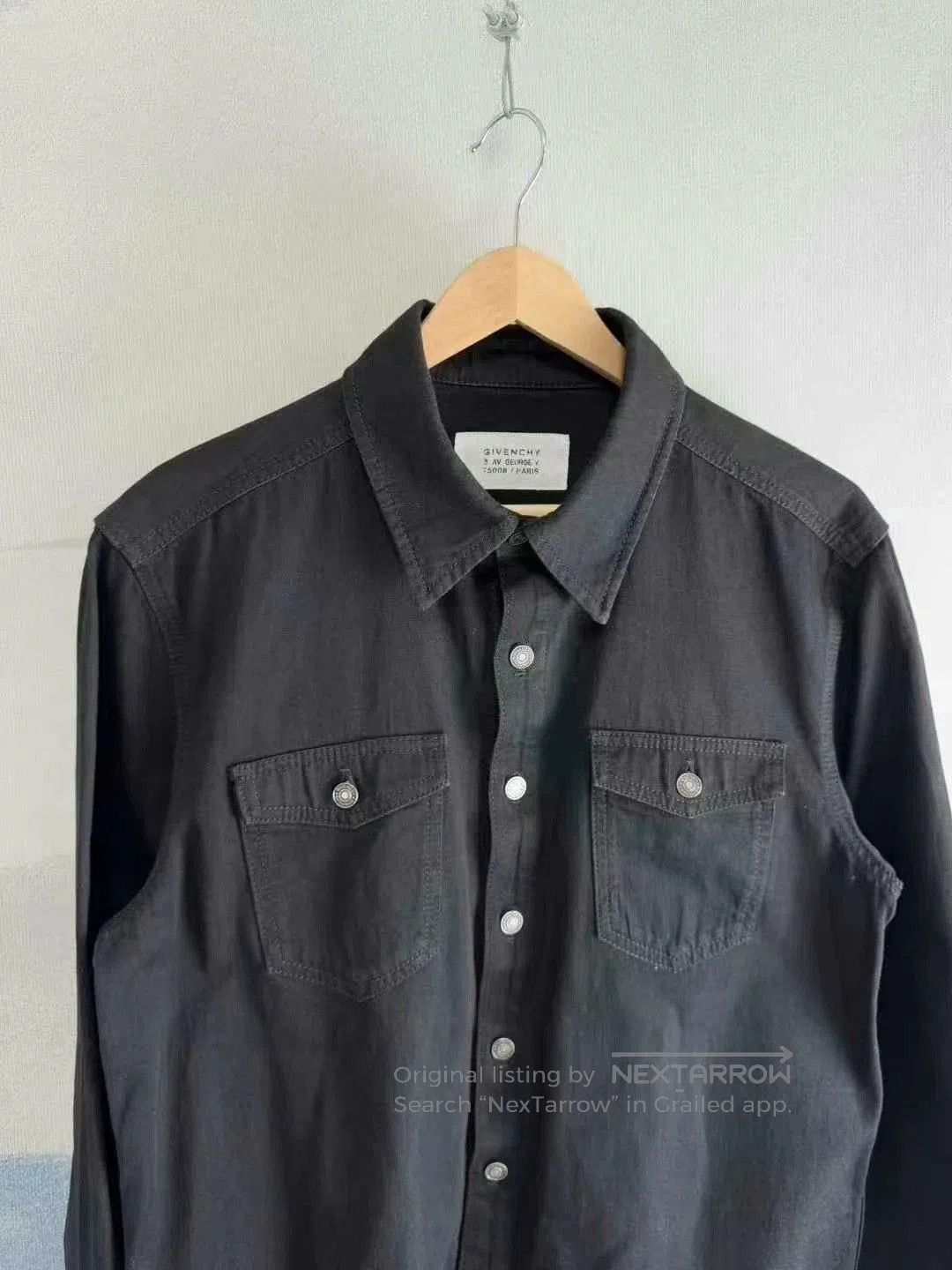 Givenchy Givenchy Black Rainbow Embroidered Denim Shirt. Size US L / EU 52-54 / 3 - 2 Thumbnail