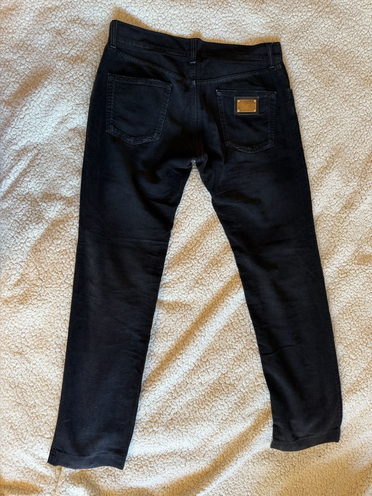 Dolce & Gabbana Dolce&Gabbana 14 Gold corduroy pants Size US 32 / EU 48 - 2 Thumbnail