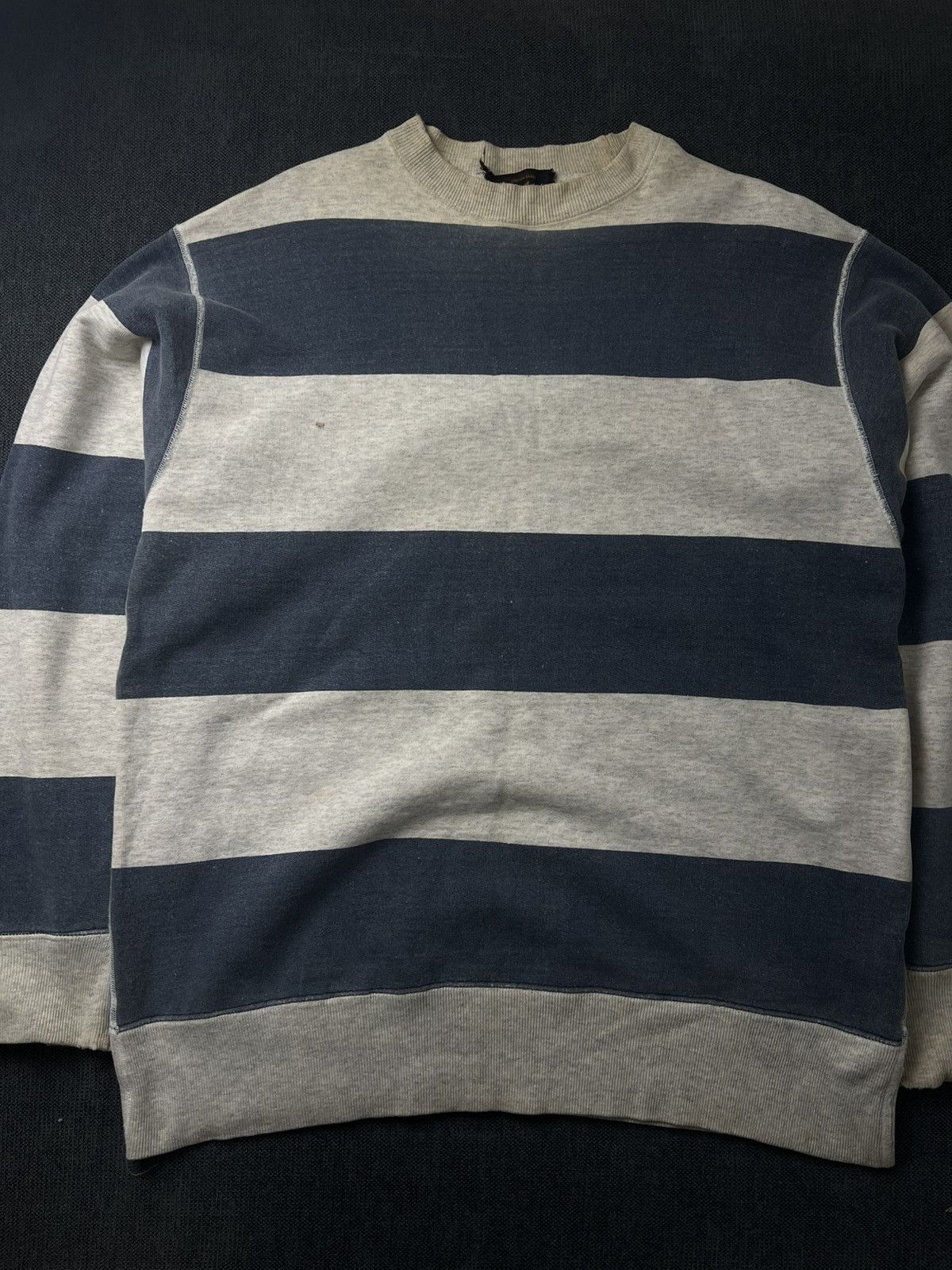 Hysteric Glamour Vtg Distress Hysteric Glamour Stripes Sweatshirt Size US L / EU 52-54 / 3 - 3 Thumbnail