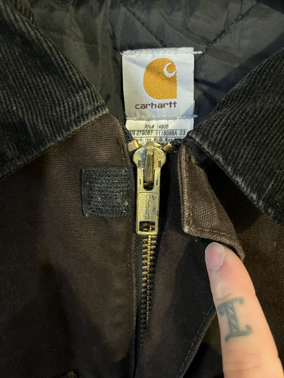 Carhartt × Japanese Brand Free Carhartt Traditional Coat LargeDuck Jacket Dark Brown Size US L / EU 52-54 / 3 - 5 Thumbnail