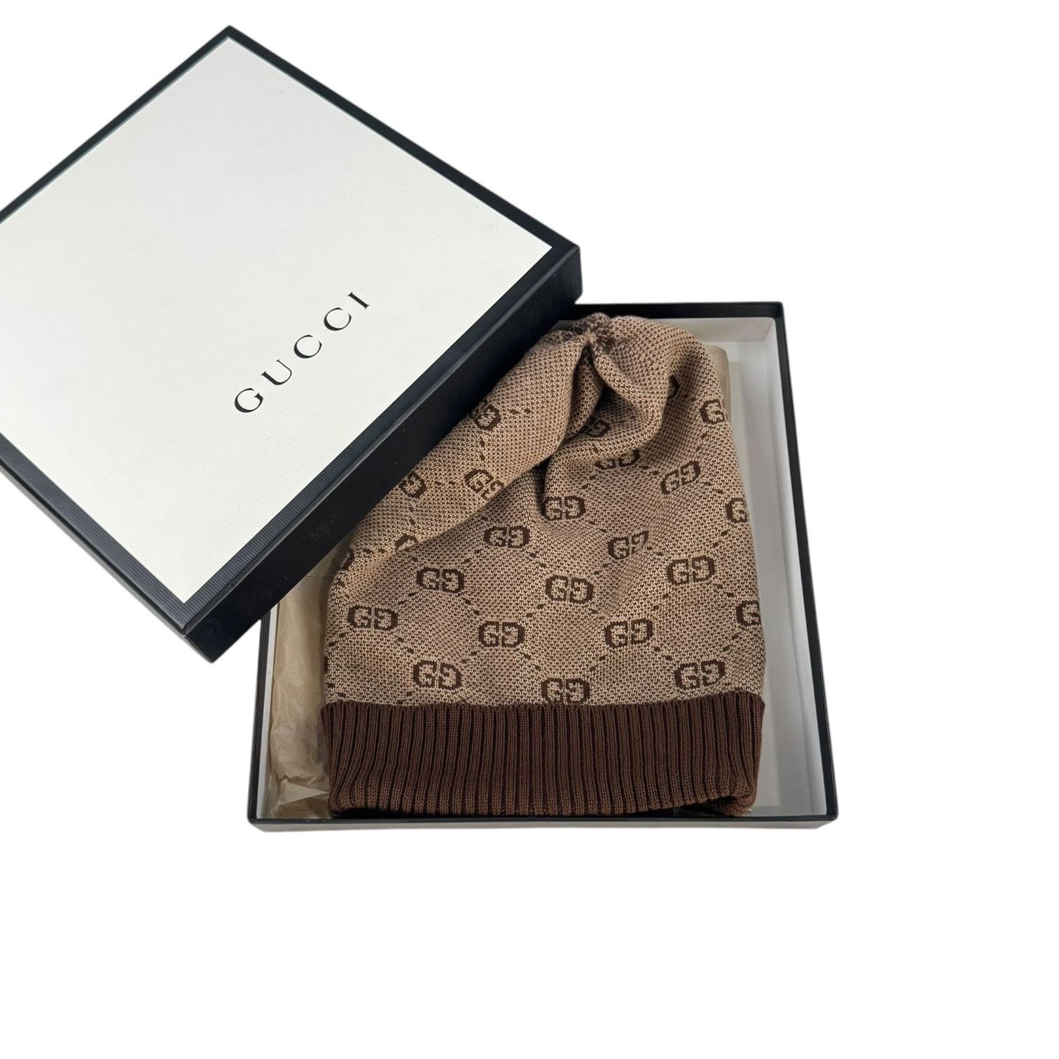 Gucci Gucci Monogram Beanie Size ONE SIZE - 2 Thumbnail