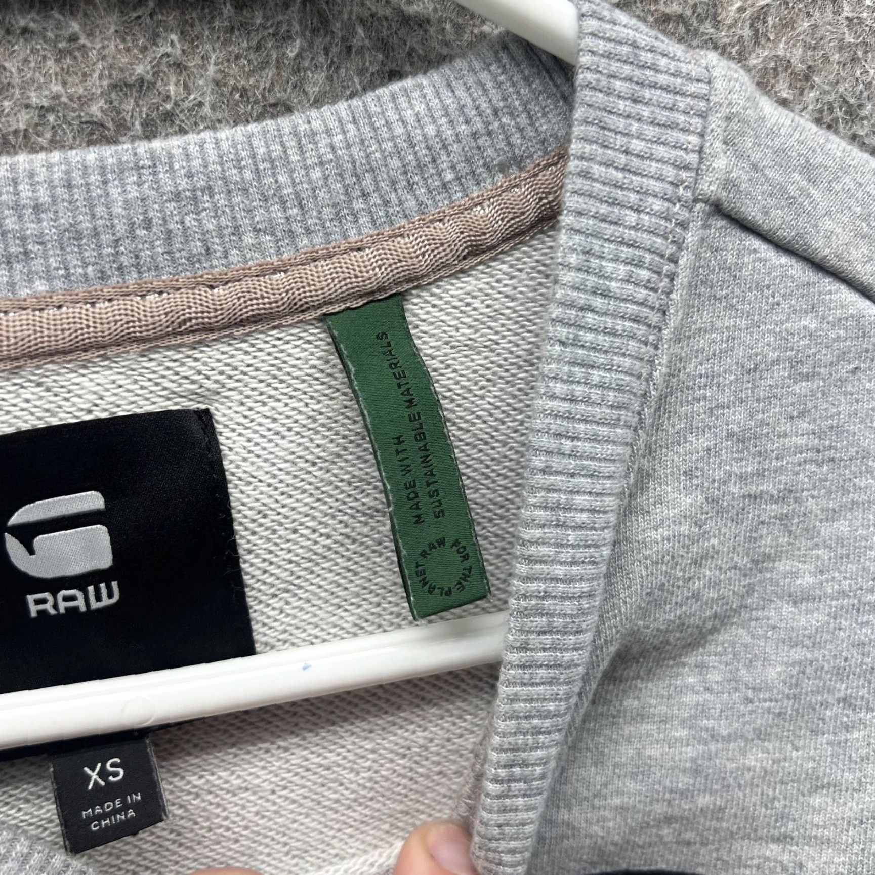 Vintage G STAR RAW Sweatshirt Womens XS Gray Crewneck RAW Logo Pullover Jumper Top Size XS / US 0-2 / IT 36-38 - 5 Thumbnail