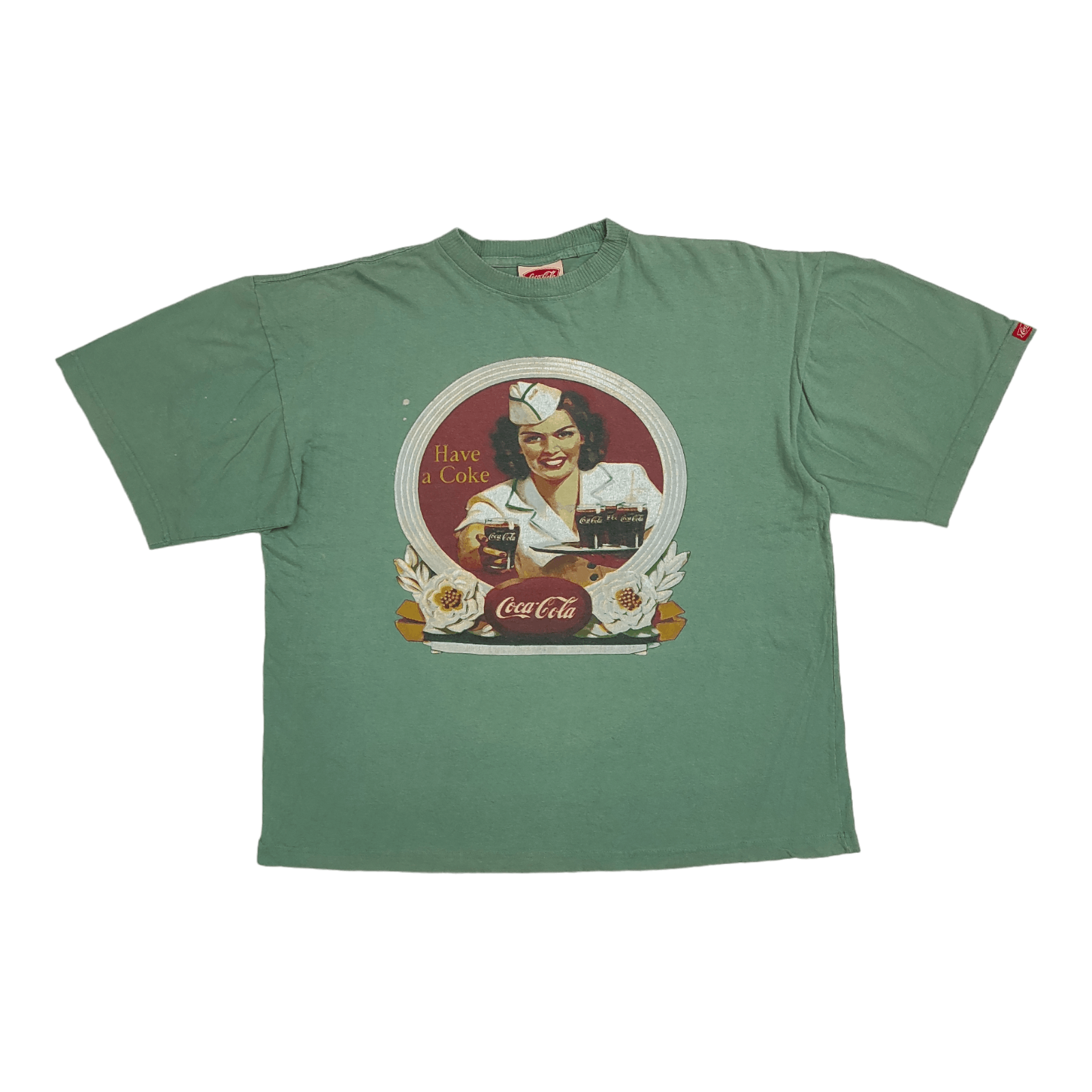 Coca Cola 1993 COCA COLA HAVE A COKE 50's AD PROMO Boxy TEE Size US L / EU 52-54 / 3 - 1 Thumbnail