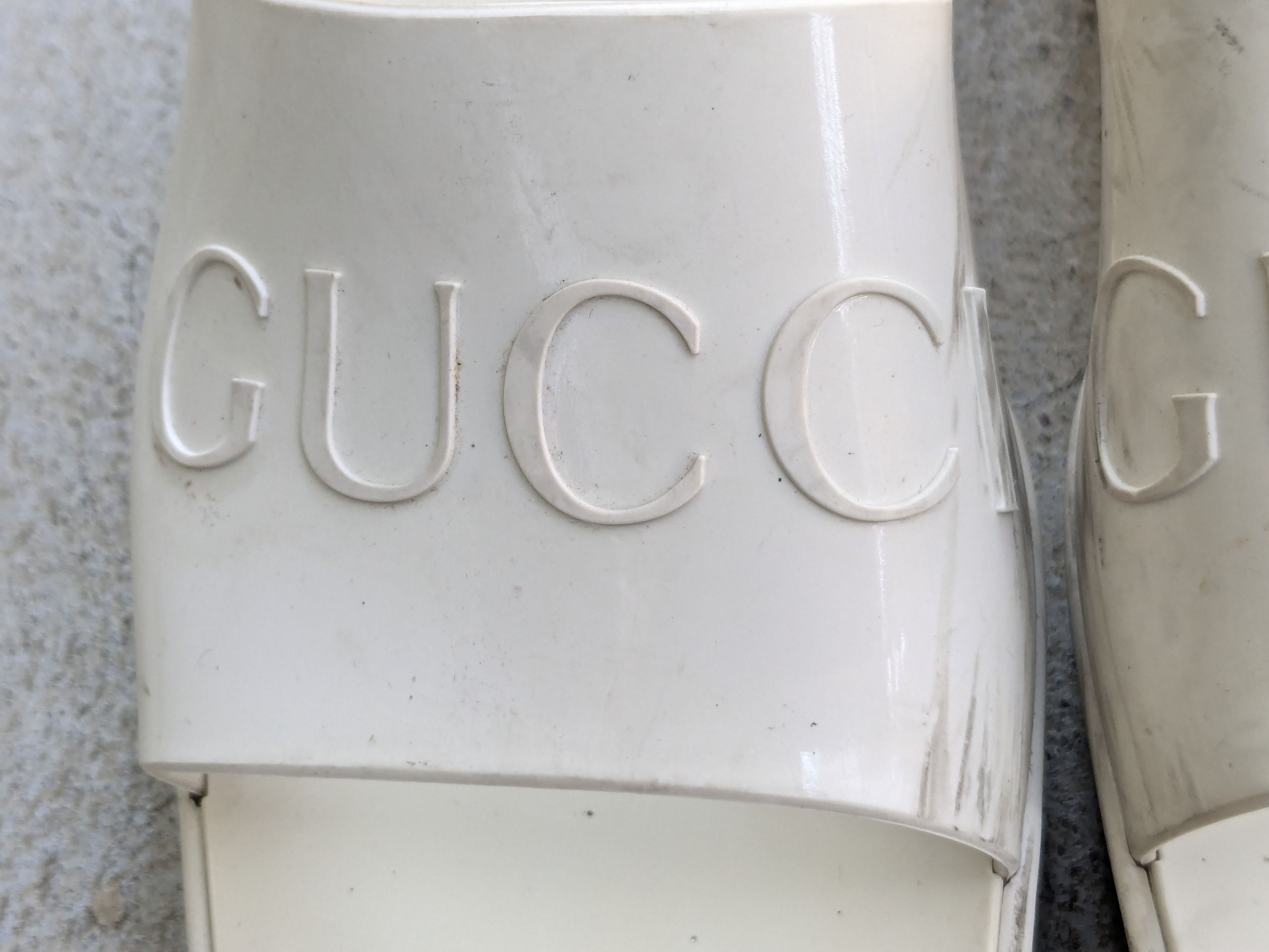 Gucci Gucci Heels Platform Rubber White Block 9 Size US 9 / IT 39 - 3 Thumbnail