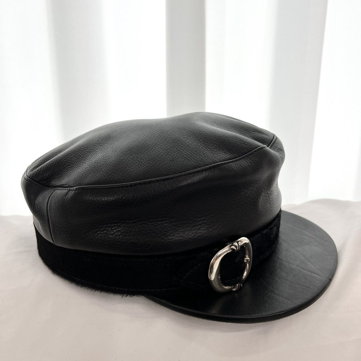 Chrome Hearts Chrome Hearts leather conductor cap Size ONE SIZE - 2 Thumbnail