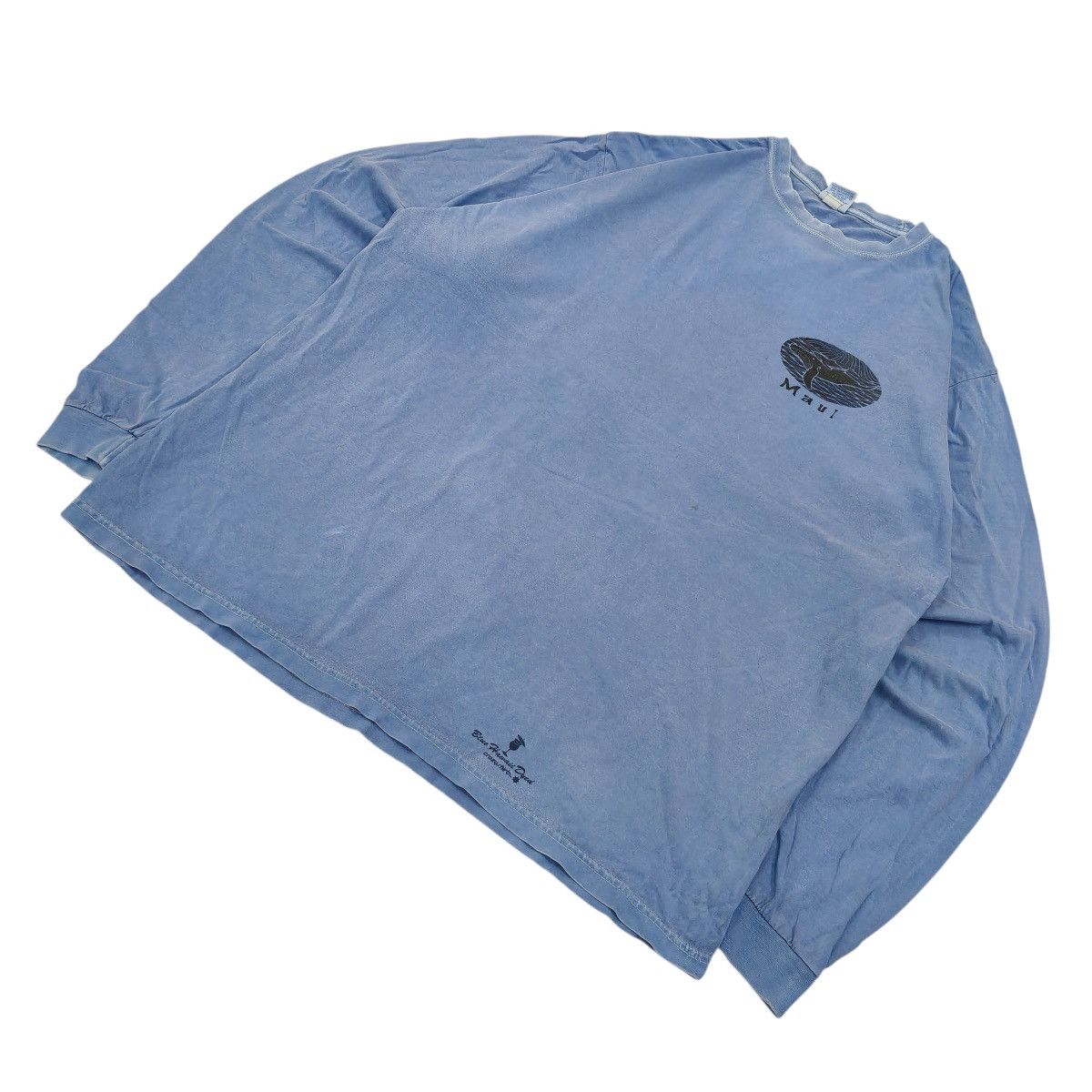 Vintage Vintage Y2K Crazy Shirts Blue Hawaii Dyed Long Sleeve Tee Size US L / EU 52-54 / 3 - 5 Thumbnail