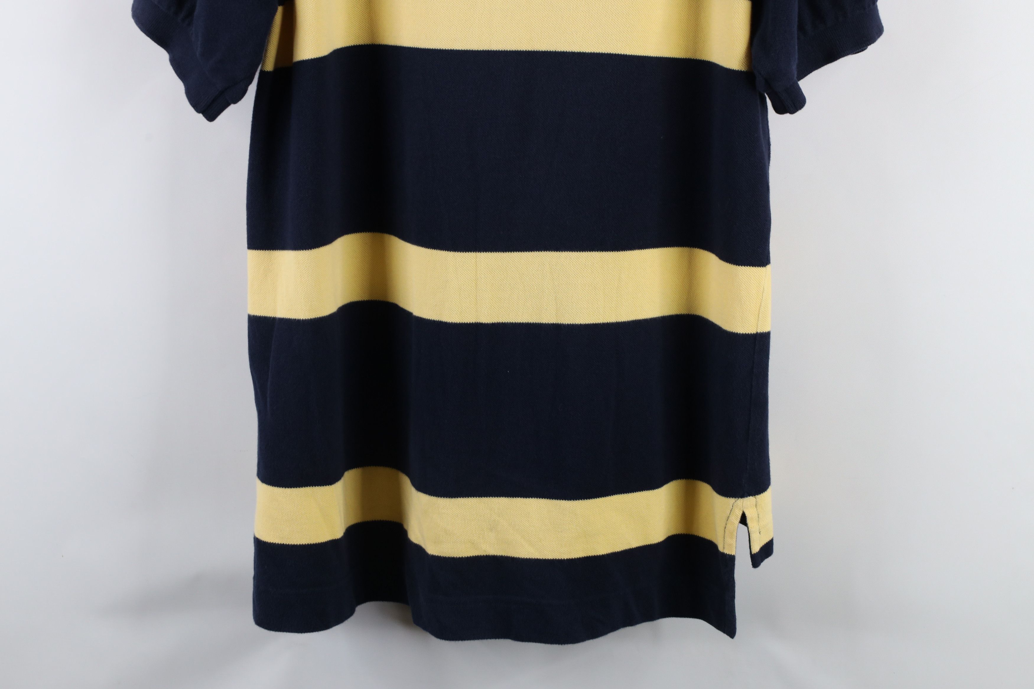Nautica × Vintage Vintage 90s Nautica Spell Out Striped Sailing Polo Shirt Size US M / EU 48-50 / 2 - 9 Thumbnail