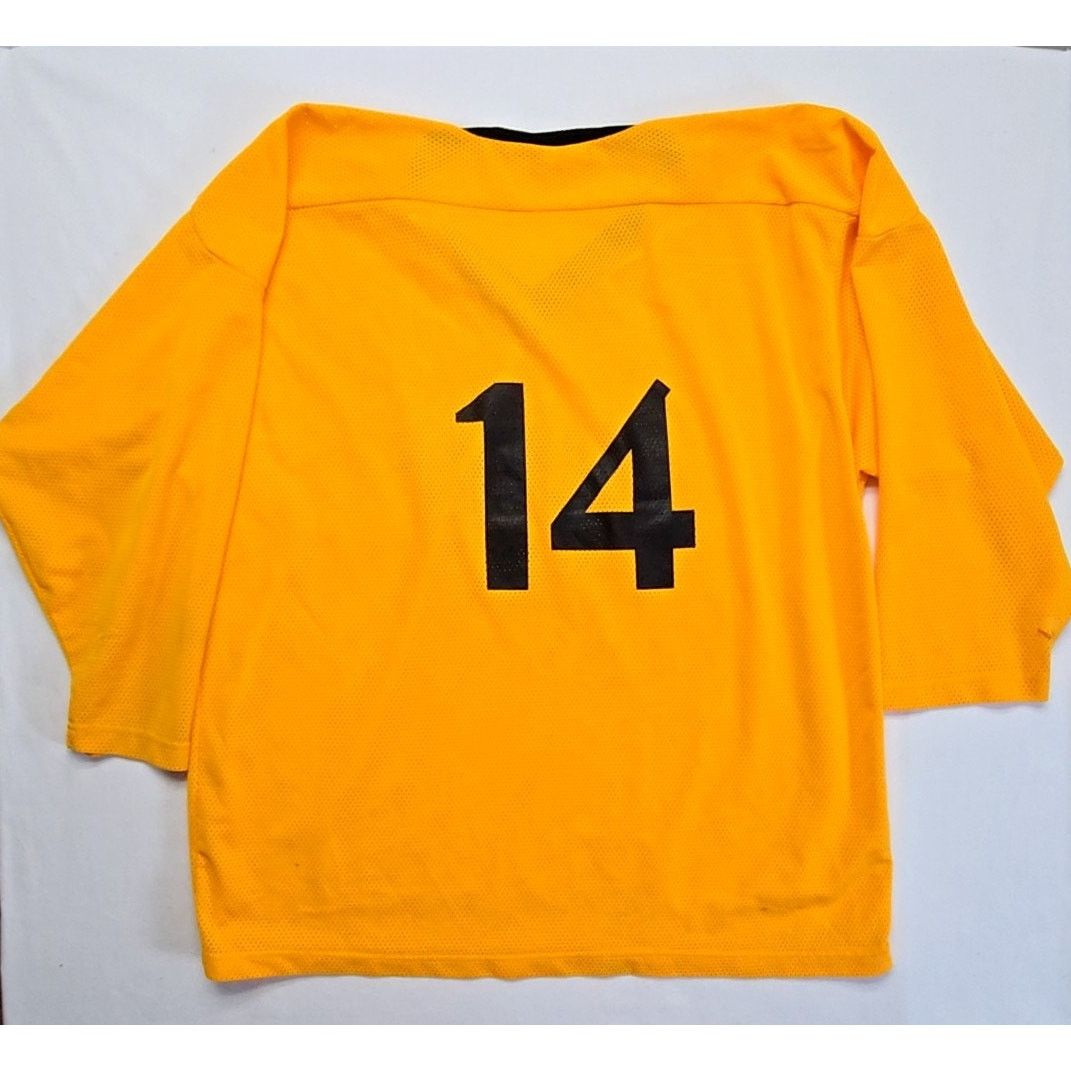 Other Thunder Hockey Jersey 08 09 Yellow Mesh Graphic Shirt XL Size US XL / EU 56 / 4 - 6 Thumbnail