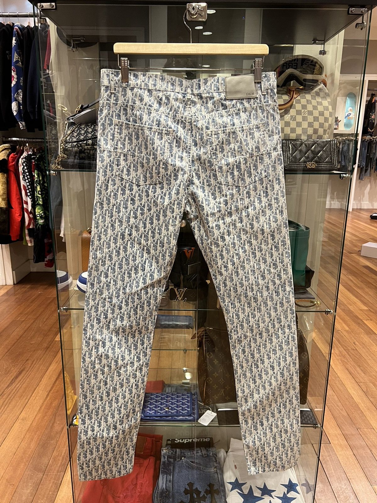 Dior Dior oblique monogram print slim cotton pants Size US 32 / EU 48 - 5 Thumbnail