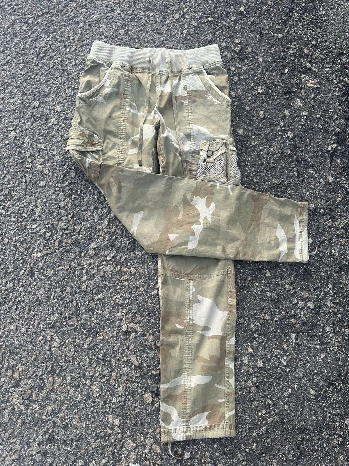 GOA G.O.A Goa Drawstring Flared Cargo Pants Size US 28 / EU 44 - 6 Thumbnail
