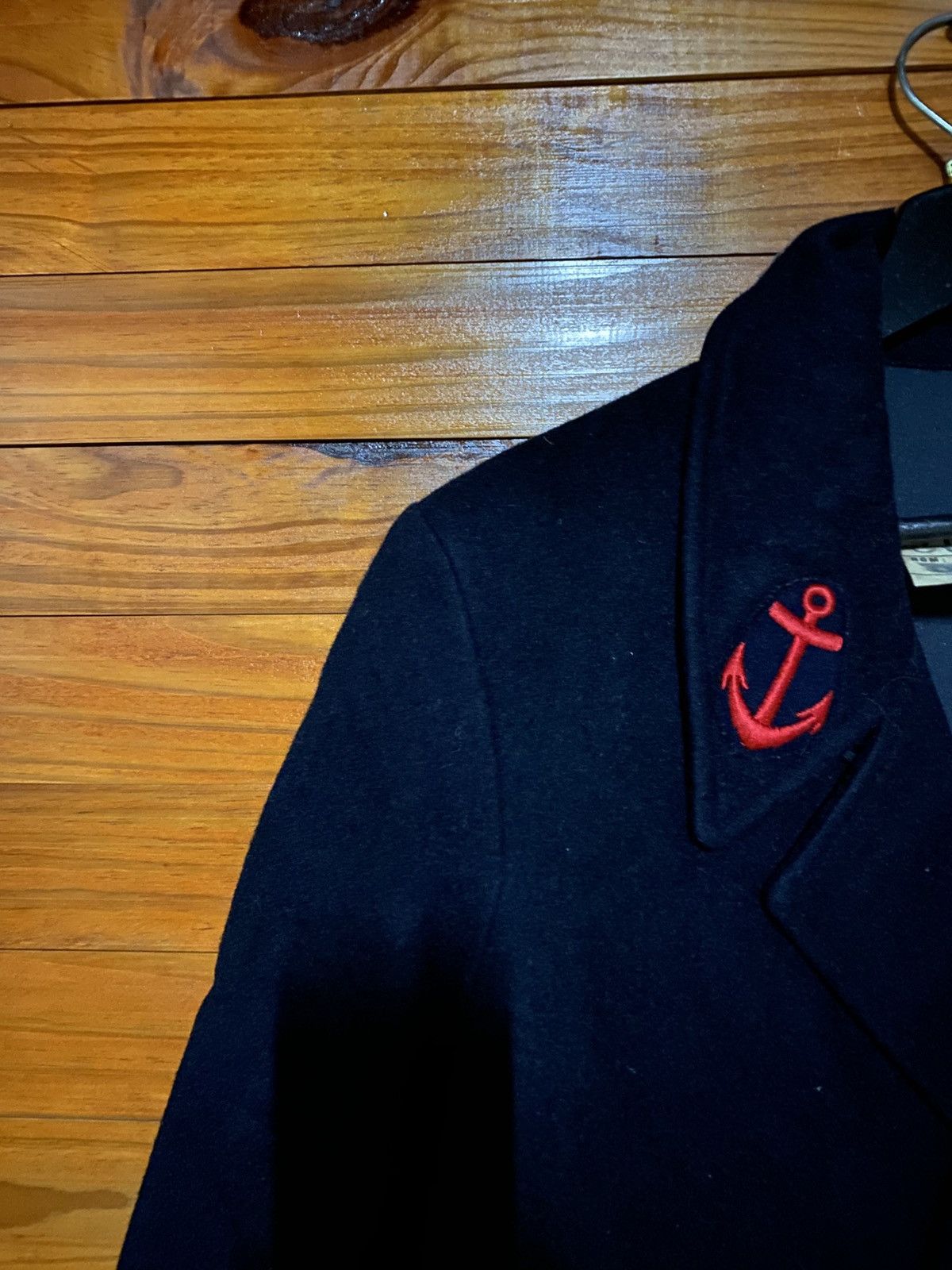 Vintage Vintage French Navy Pea Coat – Authentic Marine Wool Jacket Size US M / EU 48-50 / 2 - 10 Thumbnail