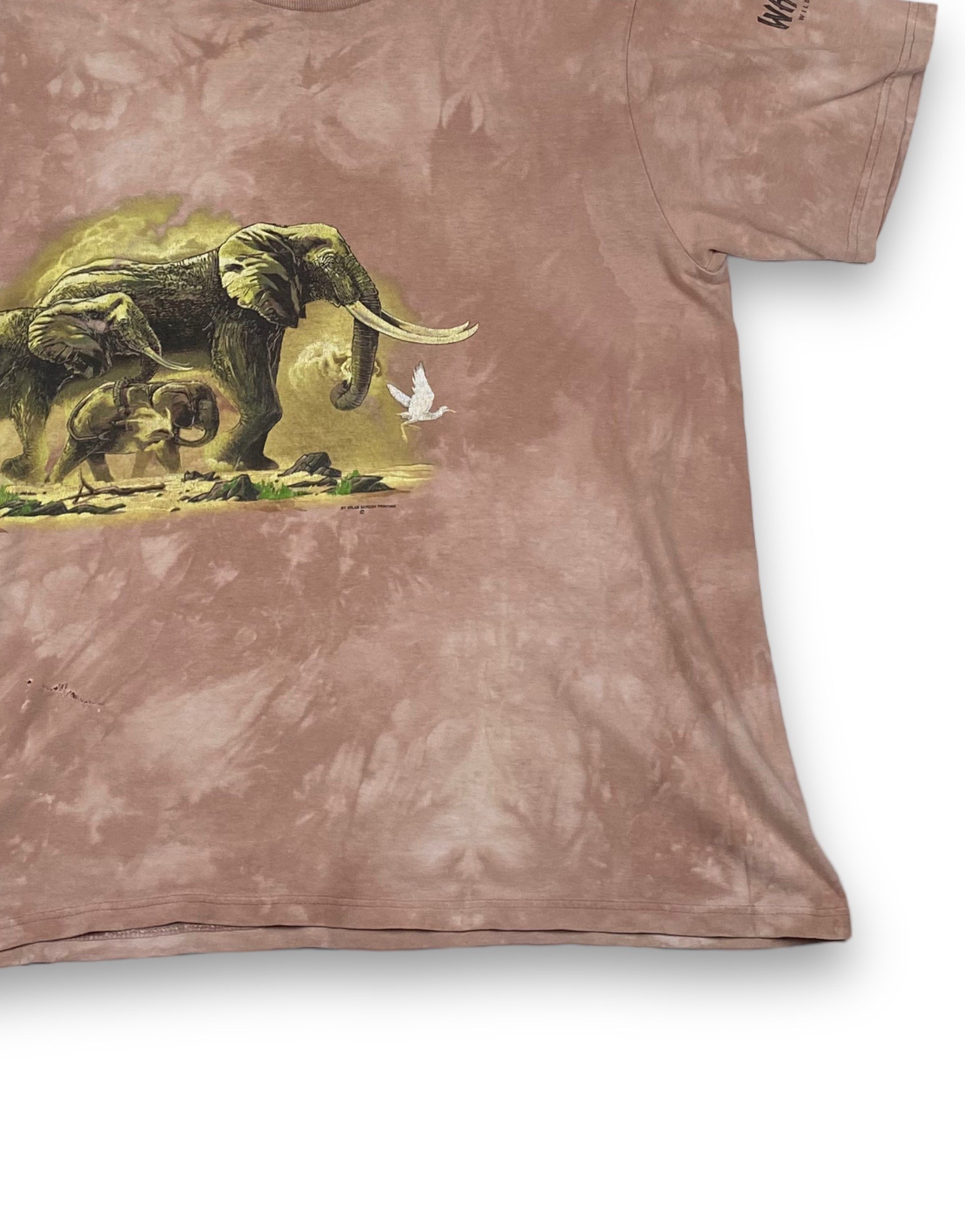 Vintage 00s Vintage Harlequin Elephants Dyed T-Shirt Graphic M702 Size US M / EU 48-50 / 2 - 2 Thumbnail
