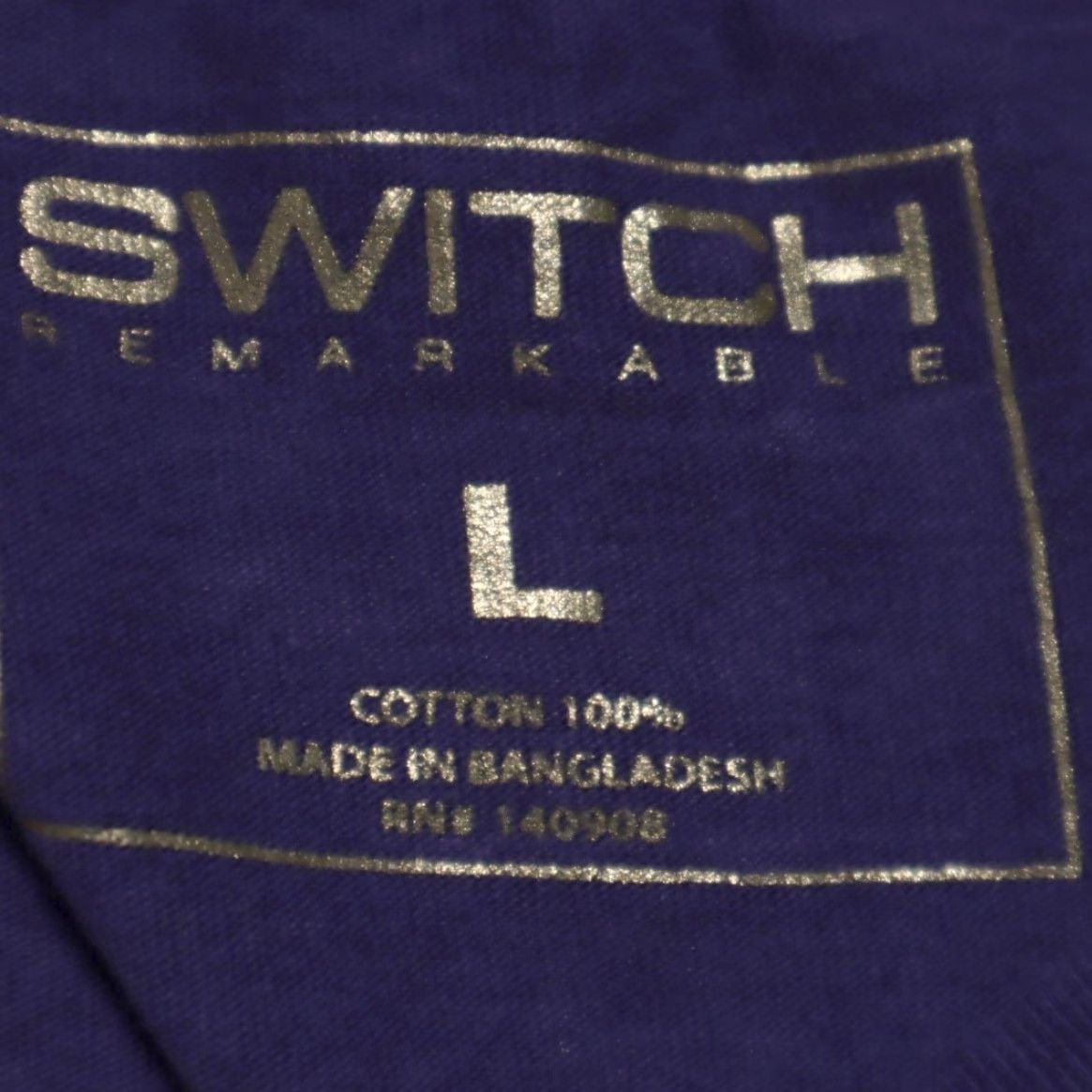 Vintage Switch I get the Bag Paint Splatter Solid T-Shirt Purple Men's L Size US L / EU 52-54 / 3 - 5 Thumbnail