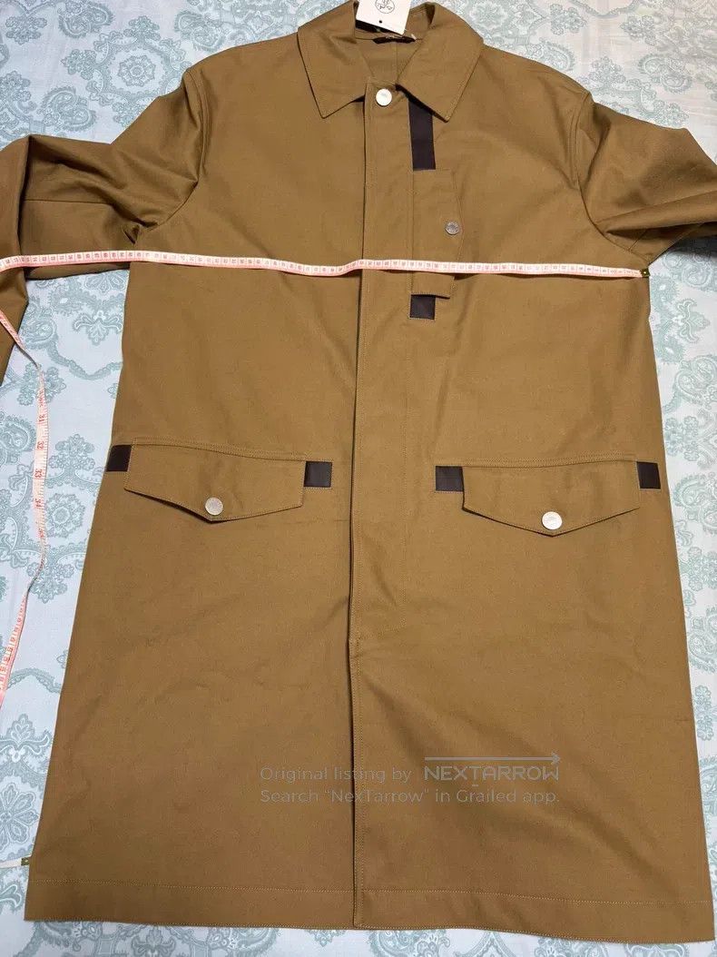 Hermes Hermes Long Trench Coat, Khaki Color, Windproof Material w Size US M / EU 48-50 / 2 - 4 Thumbnail