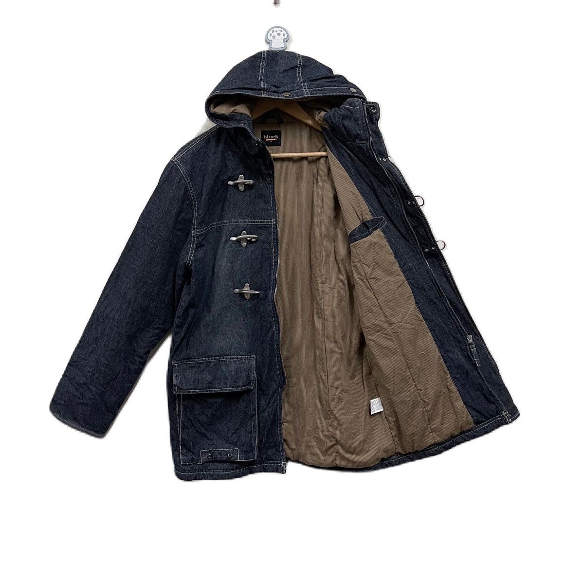 If Six Was Nine Blue5 tokyo Japan Fireman Denim Jacket Hoodie Size US L / EU 52-54 / 3 - 3 Thumbnail