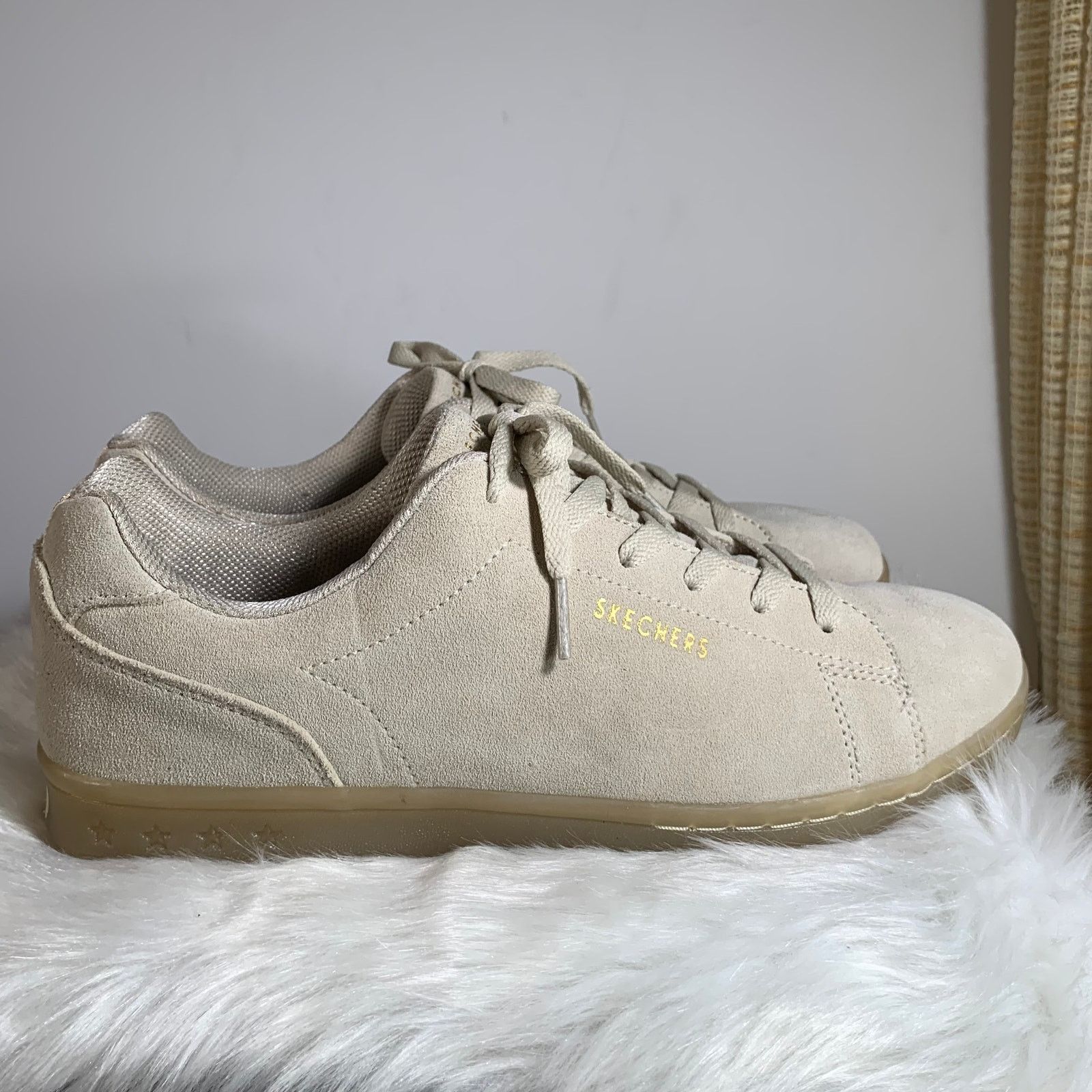 Other Skecher Street Leather Sneaker Size 11 Color Light Tan Size US 11 / IT 41 - 9 Thumbnail