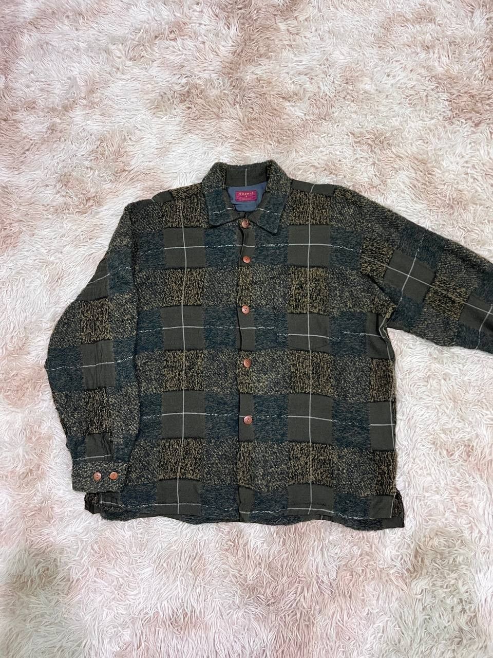 image of Comme Des Garcons x Dezert Vintage 90's Dezert Japan Patchwork Single Pocket Shirt (Size Large)