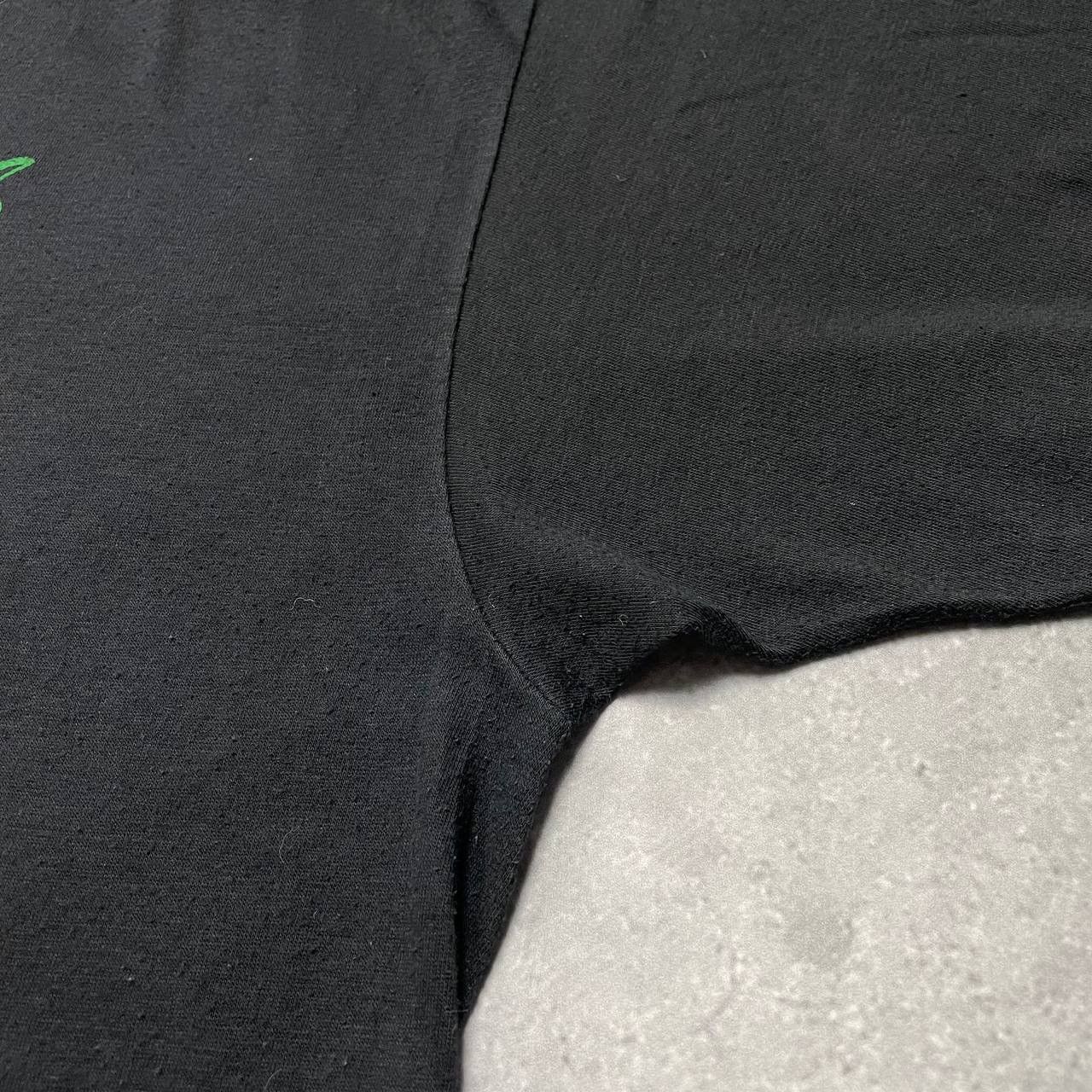 Band Tees Vintage 80s 90s Santa Claus Shit Happens Humor T Shirt Black Size US XL / EU 56 / 4 - 8 Thumbnail