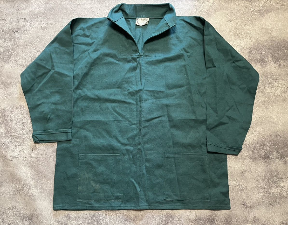 Vintage Vintage Seahorse Clothing Cornwall Fisherman Smock Shirt Size US XL / EU 56 / 4 - 1 Thumbnail