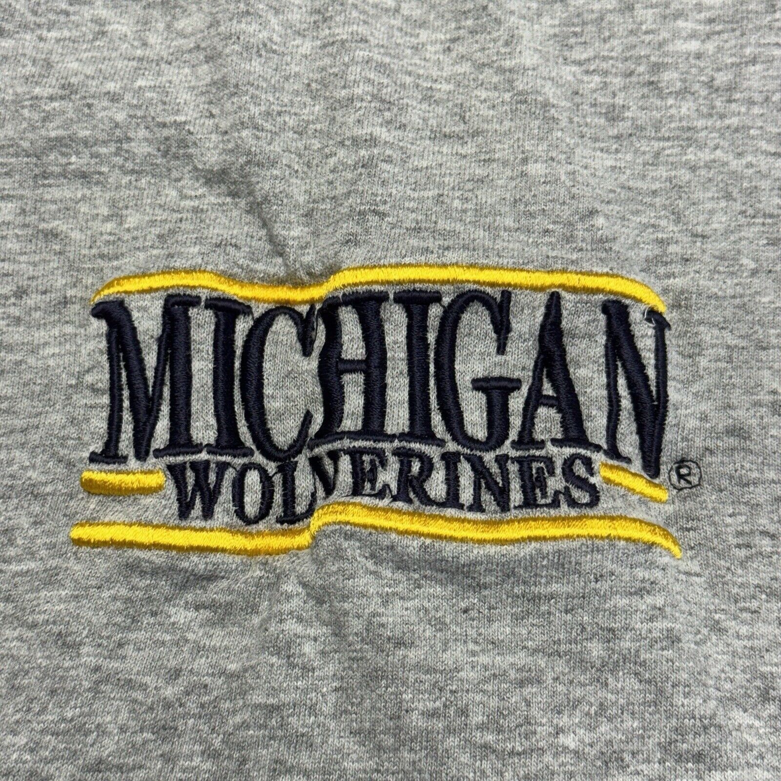 Vintage Vintage Michigan Wolverines T Shirt Mens Large Gray Embroide Size US L / EU 52-54 / 3 - 4 Thumbnail