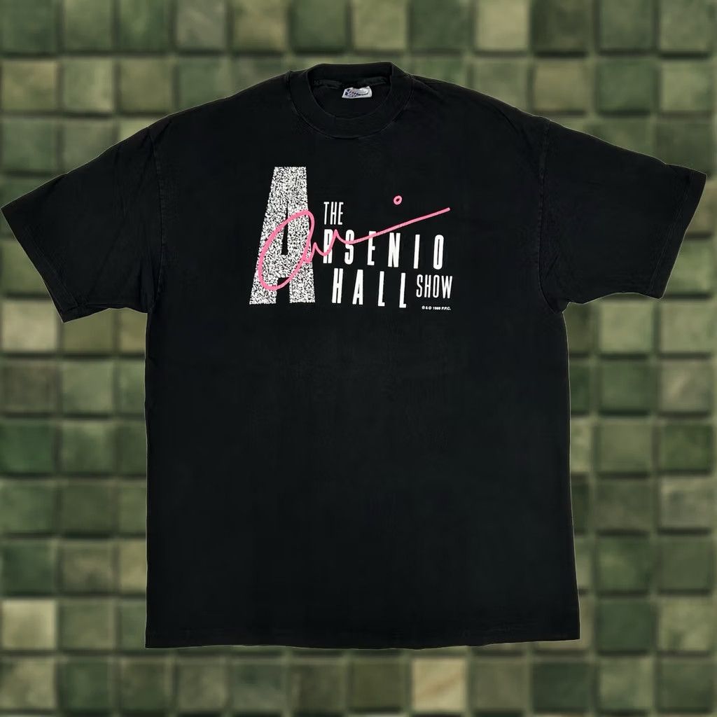 Hanes VINTAGE The Arsenio Hall Show TV Show Promo Tee XL Hanes Black 1989 90s Show Host Talk Show Rare Unisex Adults Size US XL / EU 56 / 4 - 1 Thumbnail