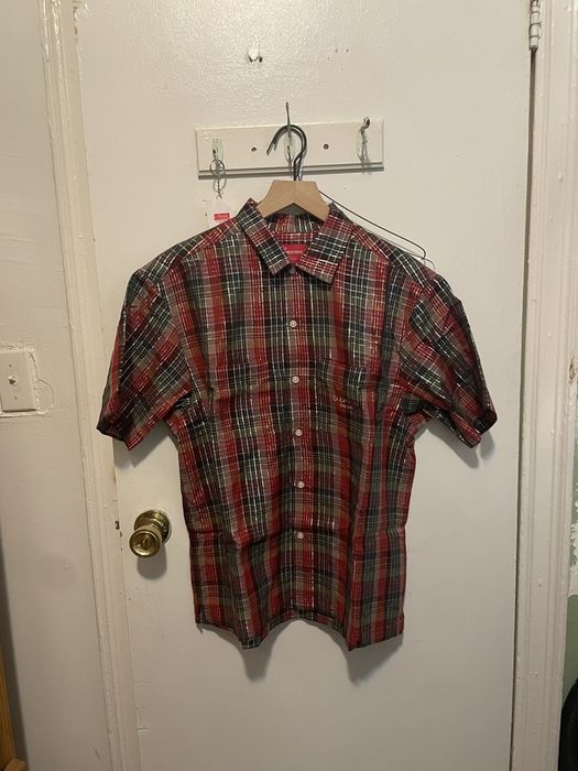 Supreme Supreme Metallic Plaid Shirt | Grailed