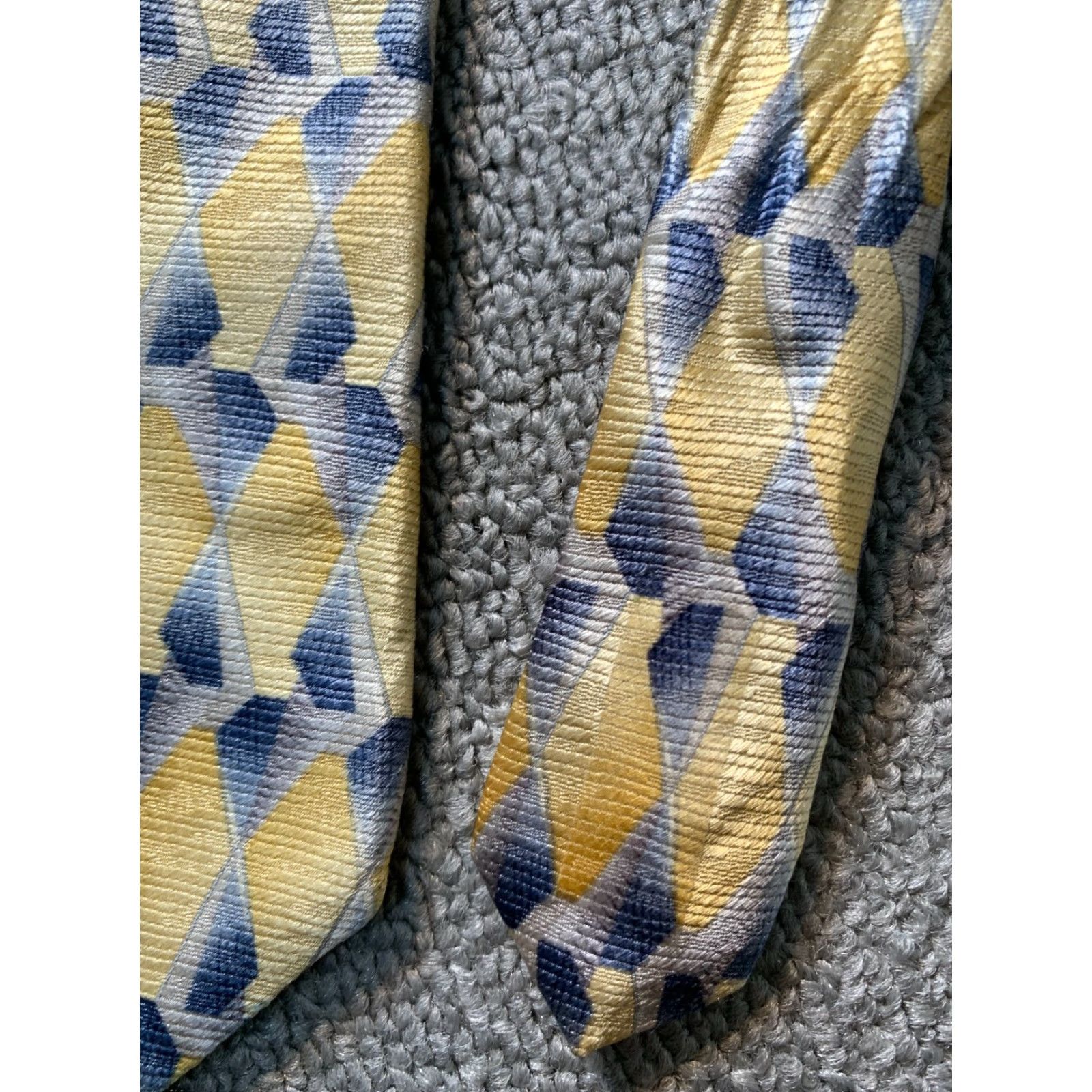 Arrow Arrow Silk Tie Necktie Mens Yellow Blue Classic Width Silk 100% Arrow Tie Size ONE SIZE - 5 Thumbnail