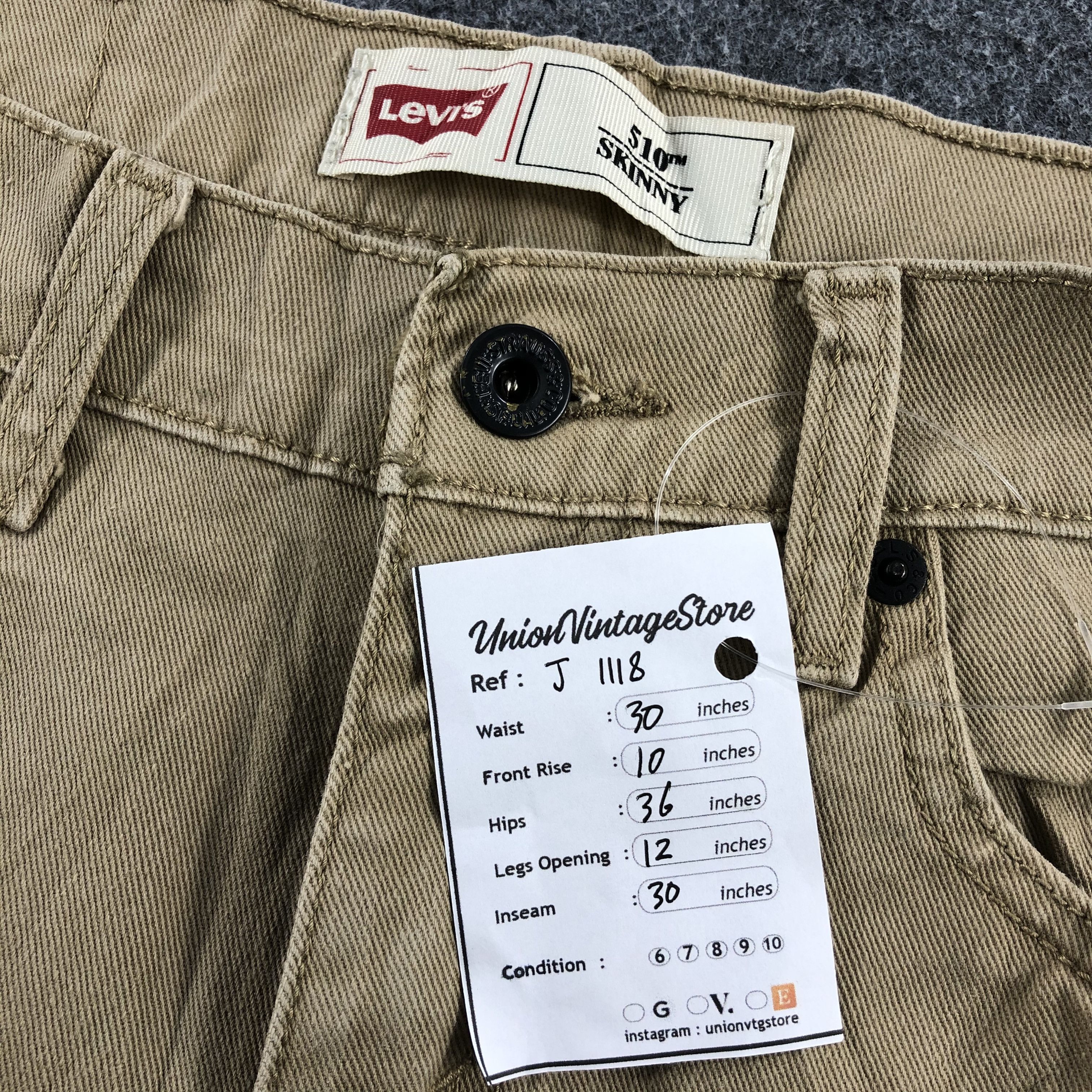 Levi's Vintage Levis 510 Jeans Skinny Denim-J1118 Size US 30 / EU 46 - 12 Thumbnail